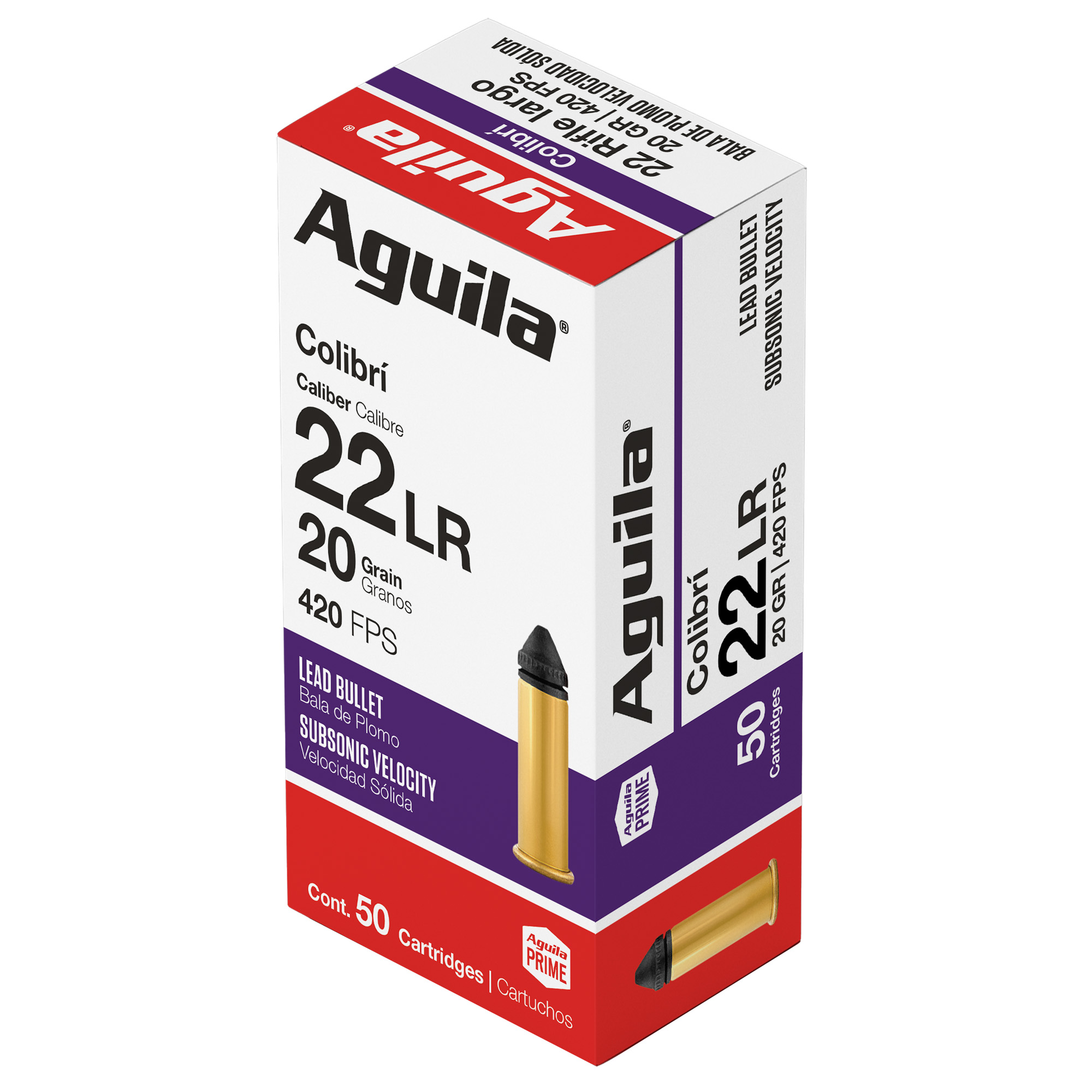 Aguila 22 LR Colibri 20 Grain 50/1000 bulk ammo product image