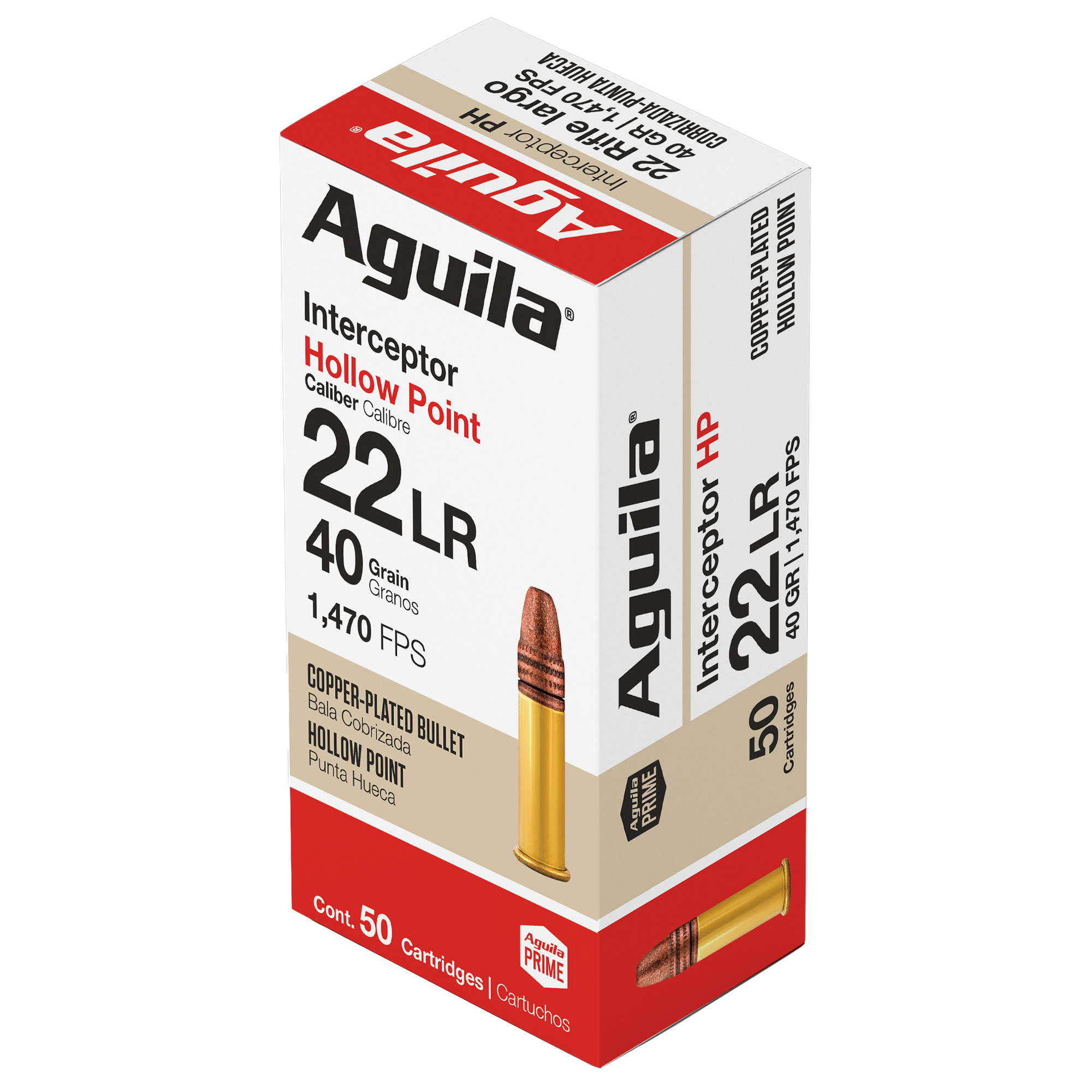 Aguila 22 LR Interceptor 40 Grain 50/1000 bulk ammo product image