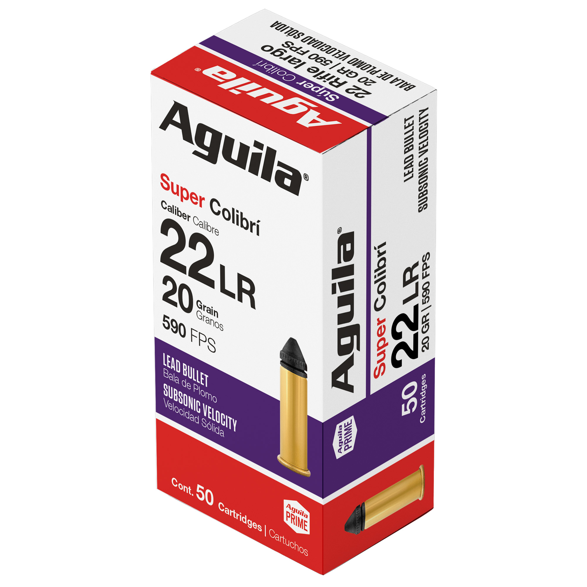 Aguila 22 LR Sup Colibri 20 Grain 50/1000 bulk ammo product image