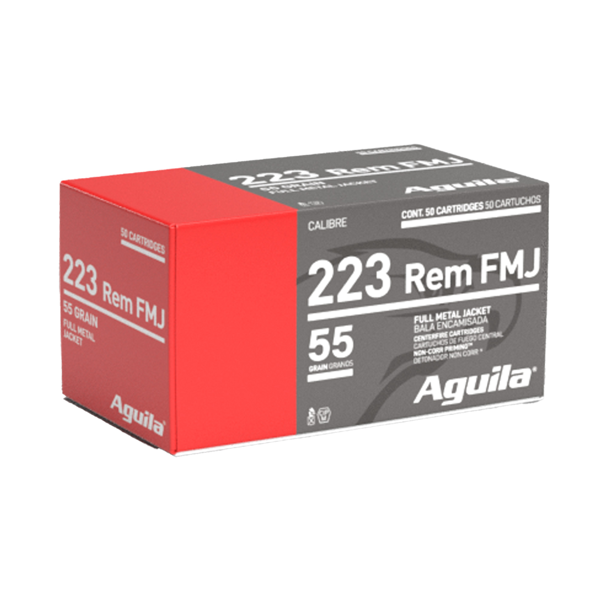 Aguila 223rem 55 Grain FMJ 50/1000 bulk ammo product image