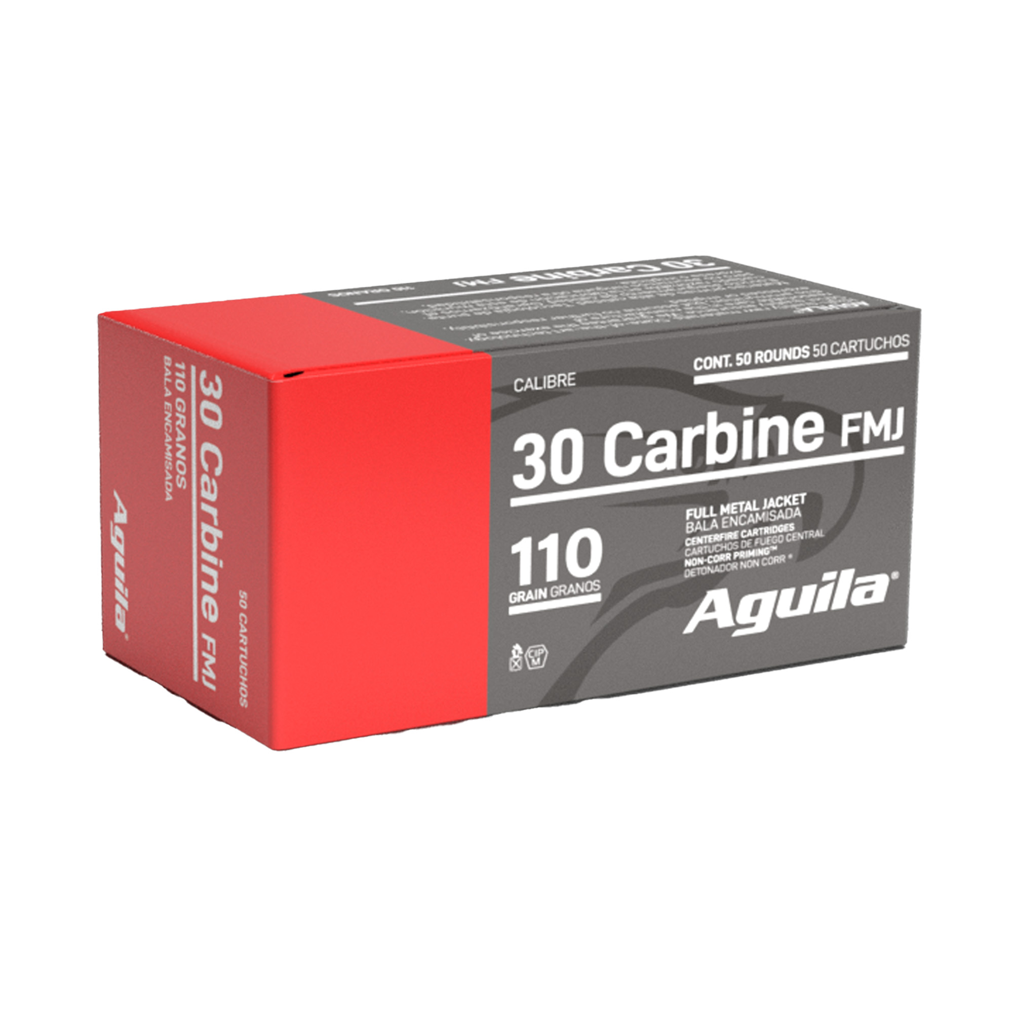 Aguila 30carb 110 Grain FMJ 50/1000 bulk ammo product image