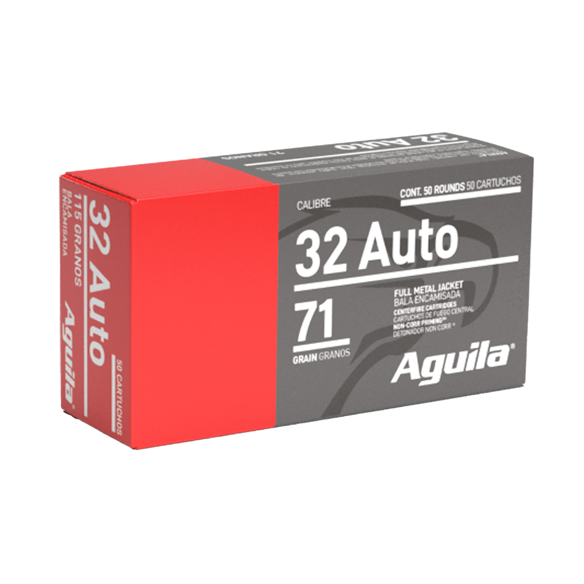 Aguila 32acp 71 Grain FMJ 50/1000 bulk ammo product image