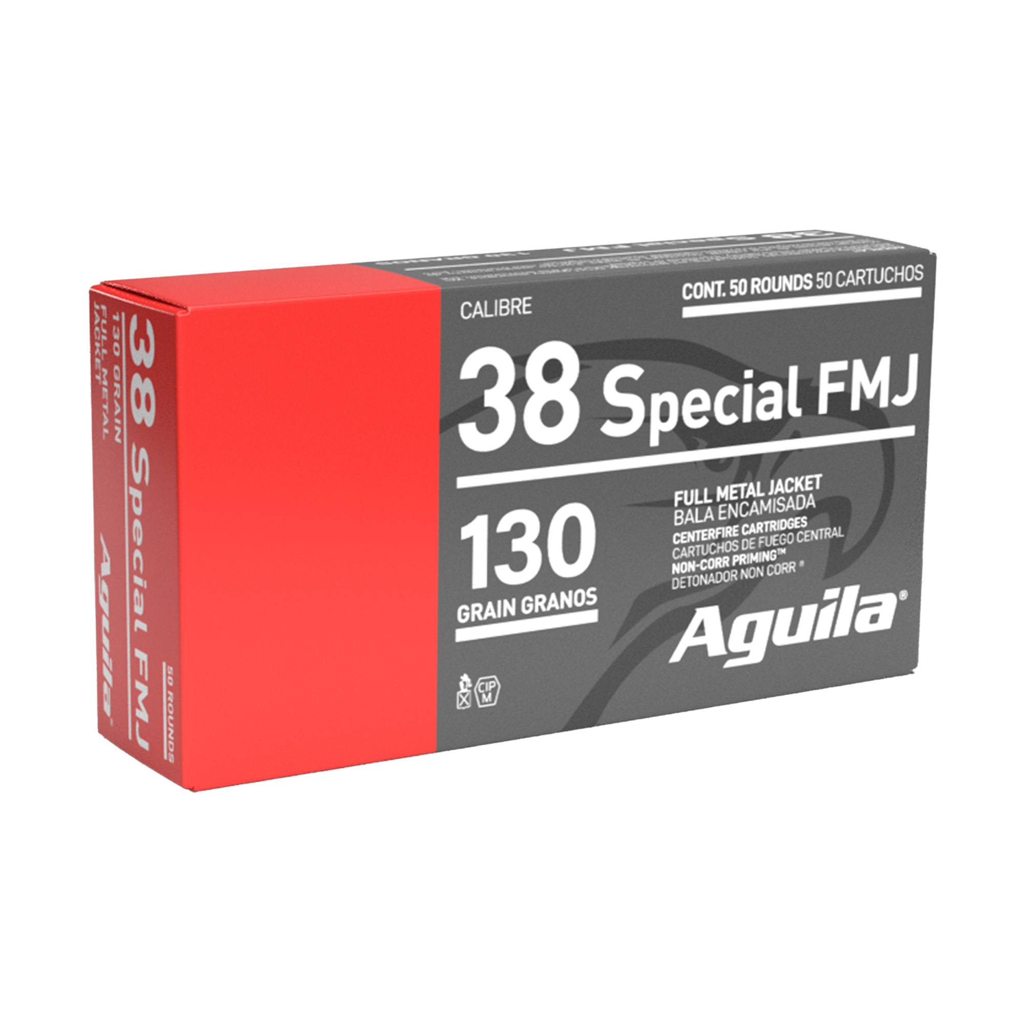 Aguila 38spl 130 Grain FMJ 50/1000 bulk ammo product image