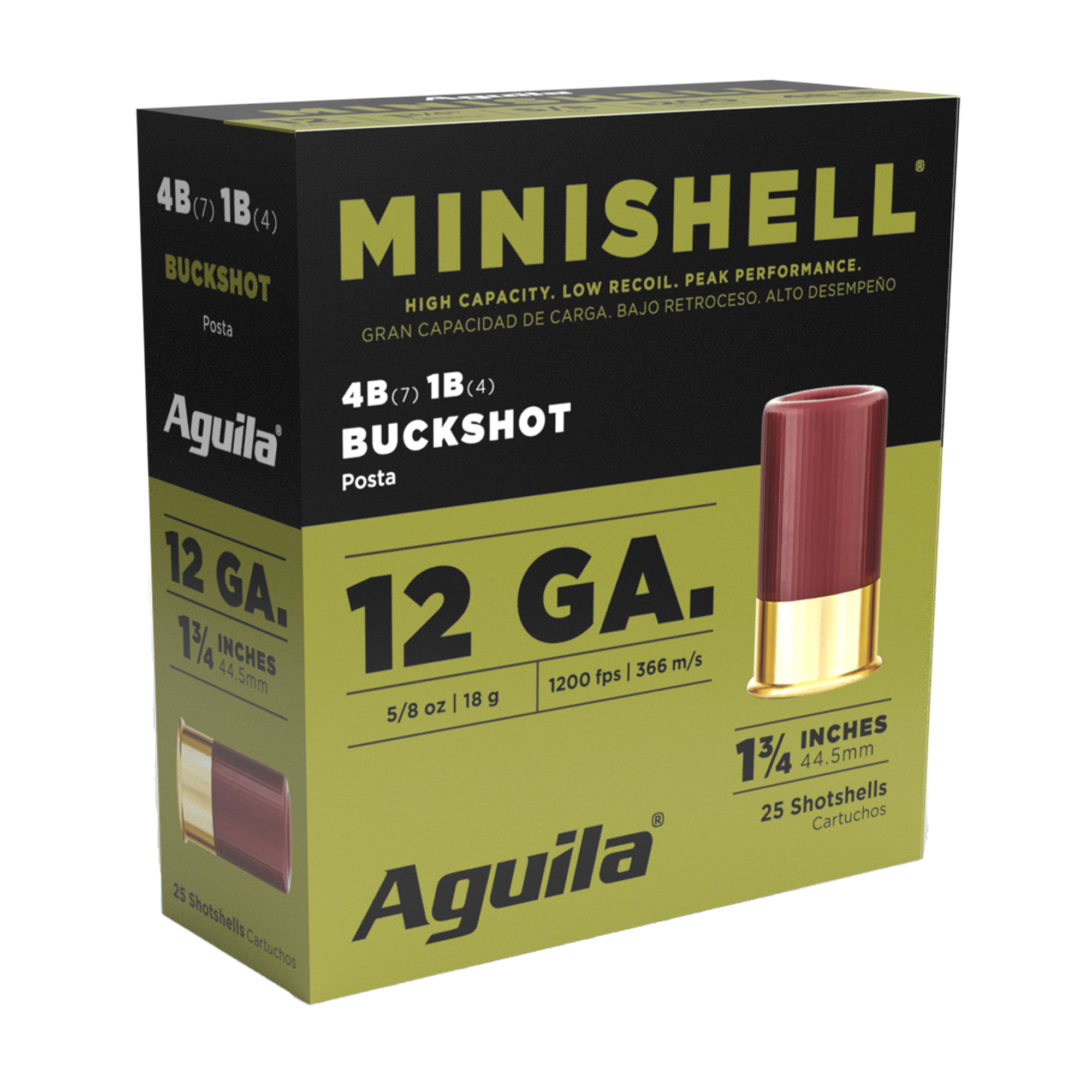 Aguila Minishell 12 Gauge 4 Buck 25/250 bulk ammo product image