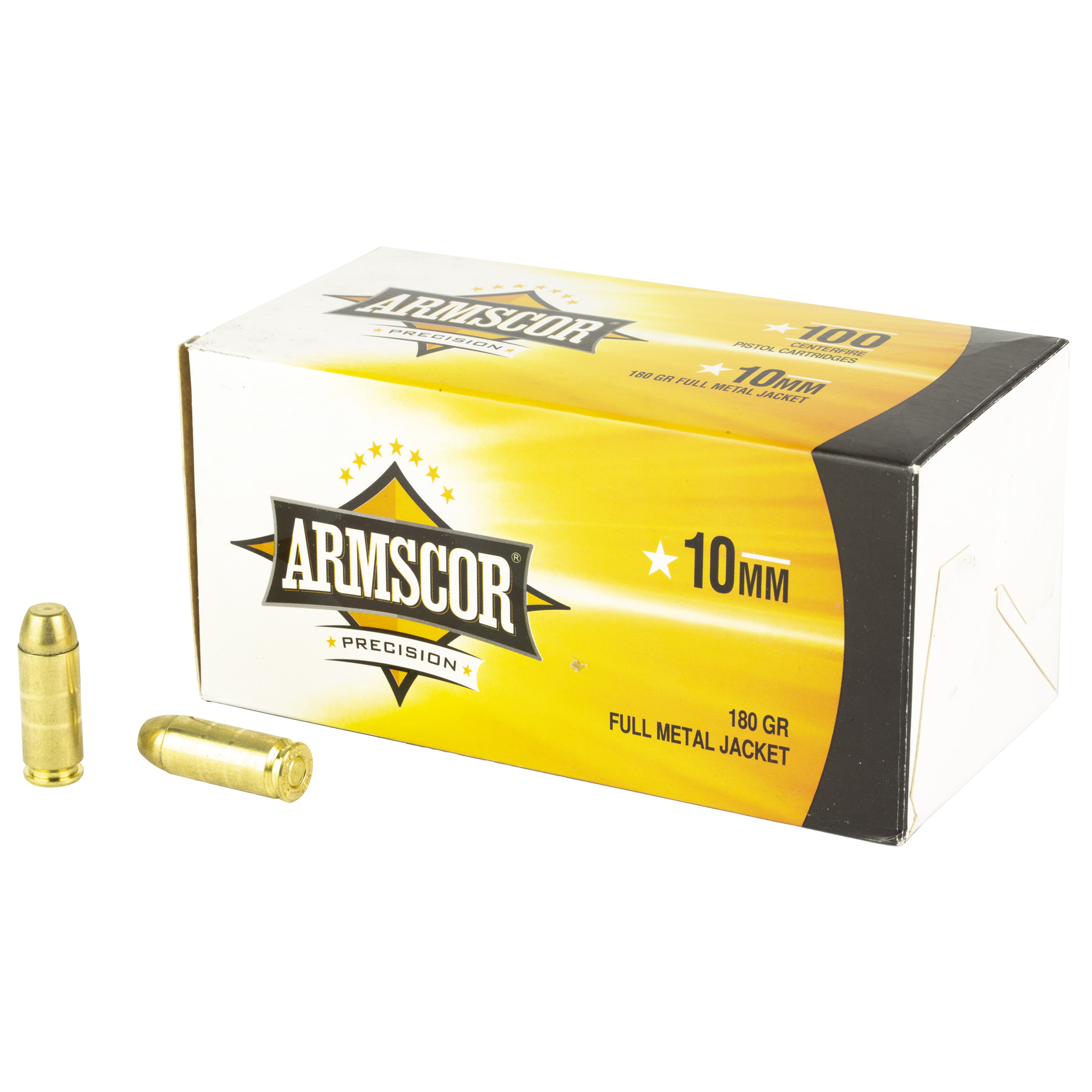 Armscor 10mm 180 Grain FMJ 100/1200 bulk ammo product image