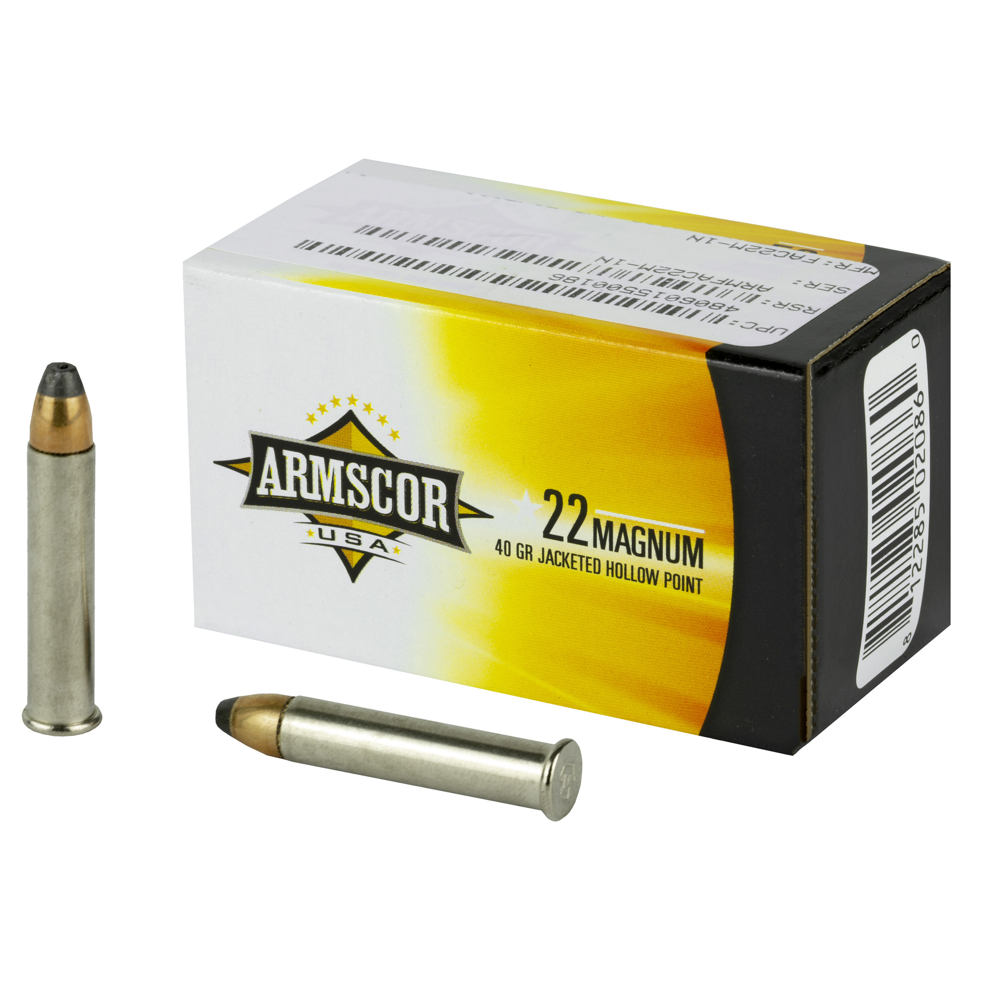 Armscor 22 WMR 40 Grain JHP 50/2000 bulk ammo product image