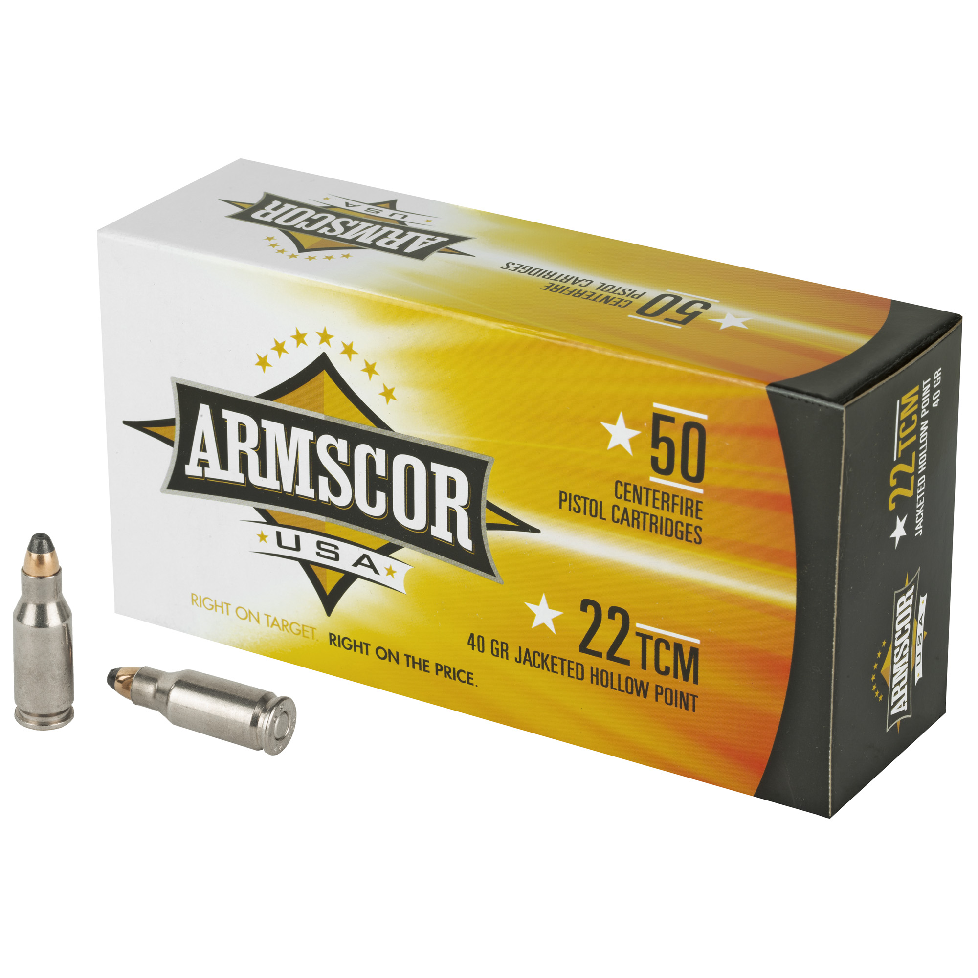 Armscor 22tcm 40 Grain JHP 50/1000 bulk ammo product image