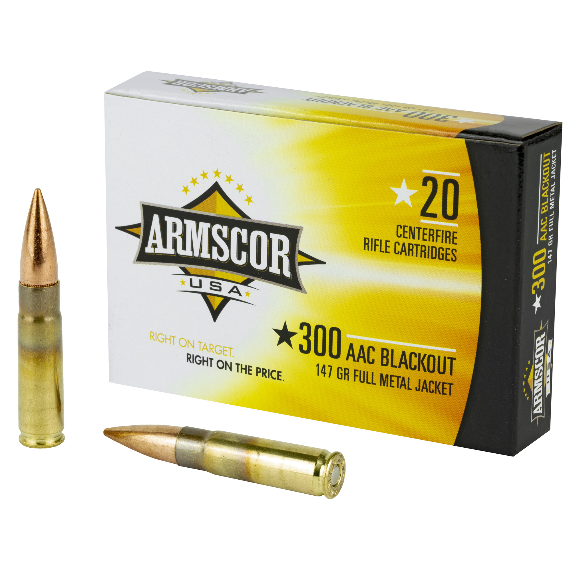 Armscor 300 BLK 147 Grain FMJ 20/200 bulk ammo product image