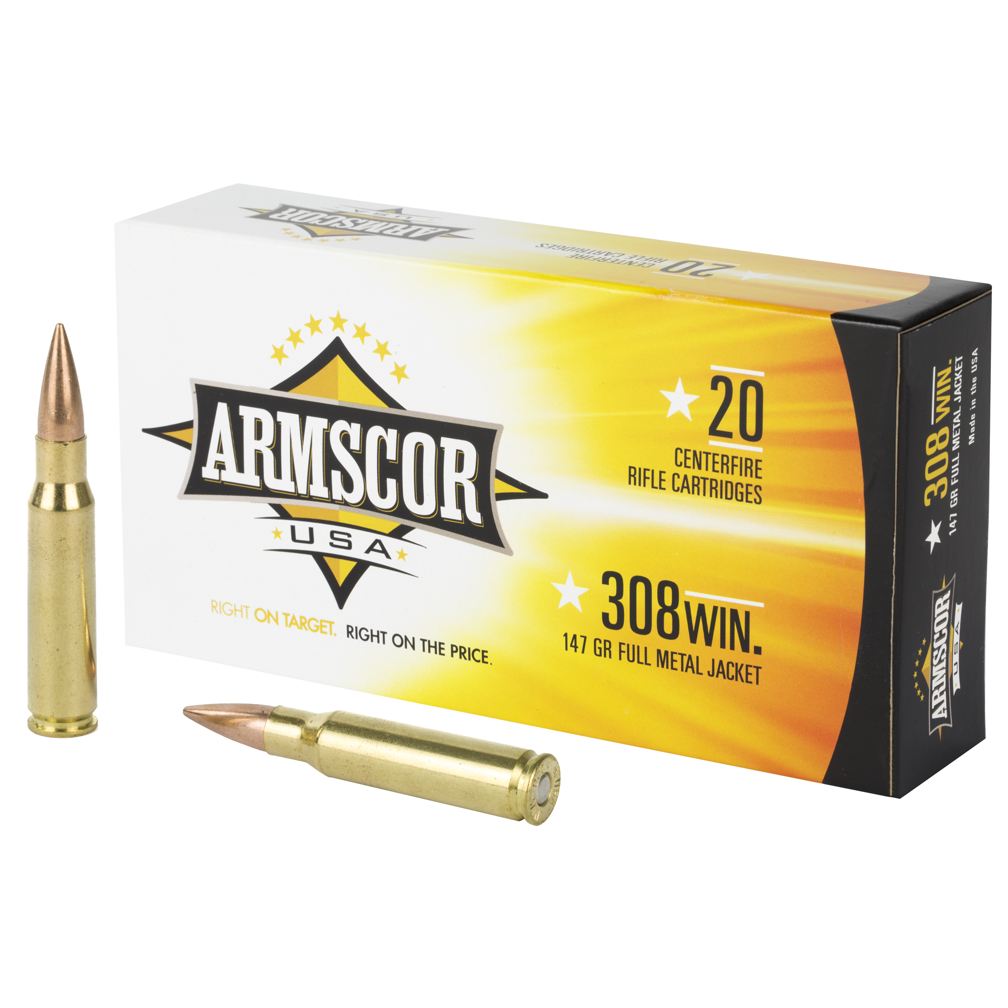 Armscor 308win 147 Grain FMJ 20/200 bulk ammo product image