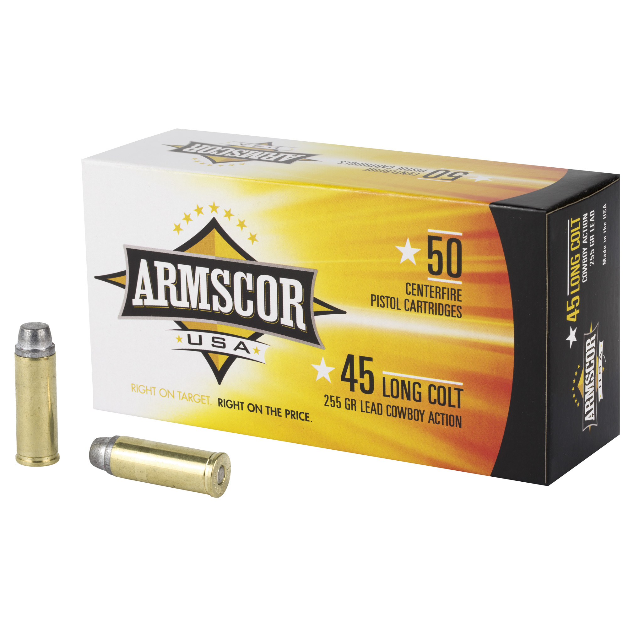 Armscor 45c 255 Grain Lead 50/400 bulk ammo product image