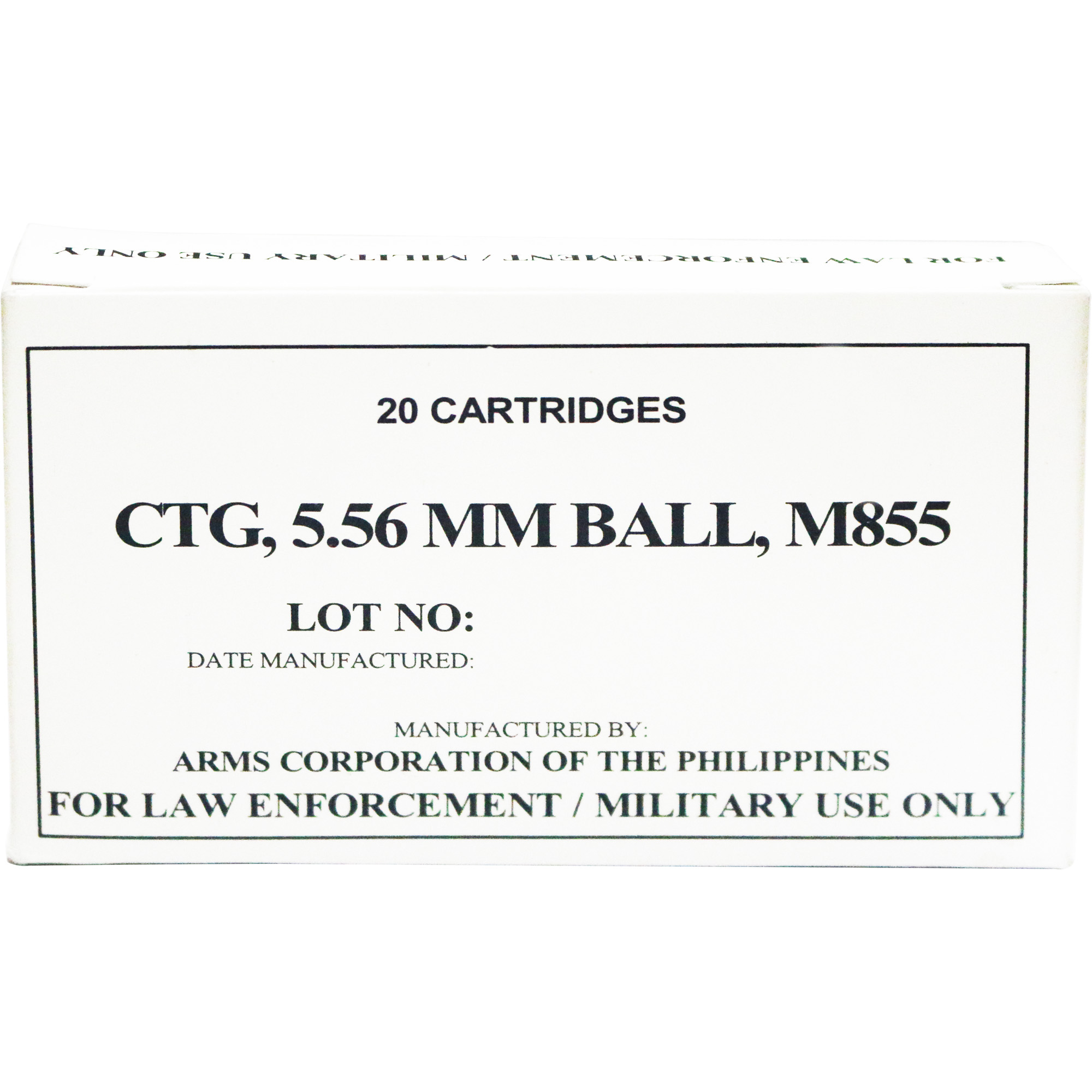 Armscor 556nato 62 Grain M855 20/1000 bulk ammo product image