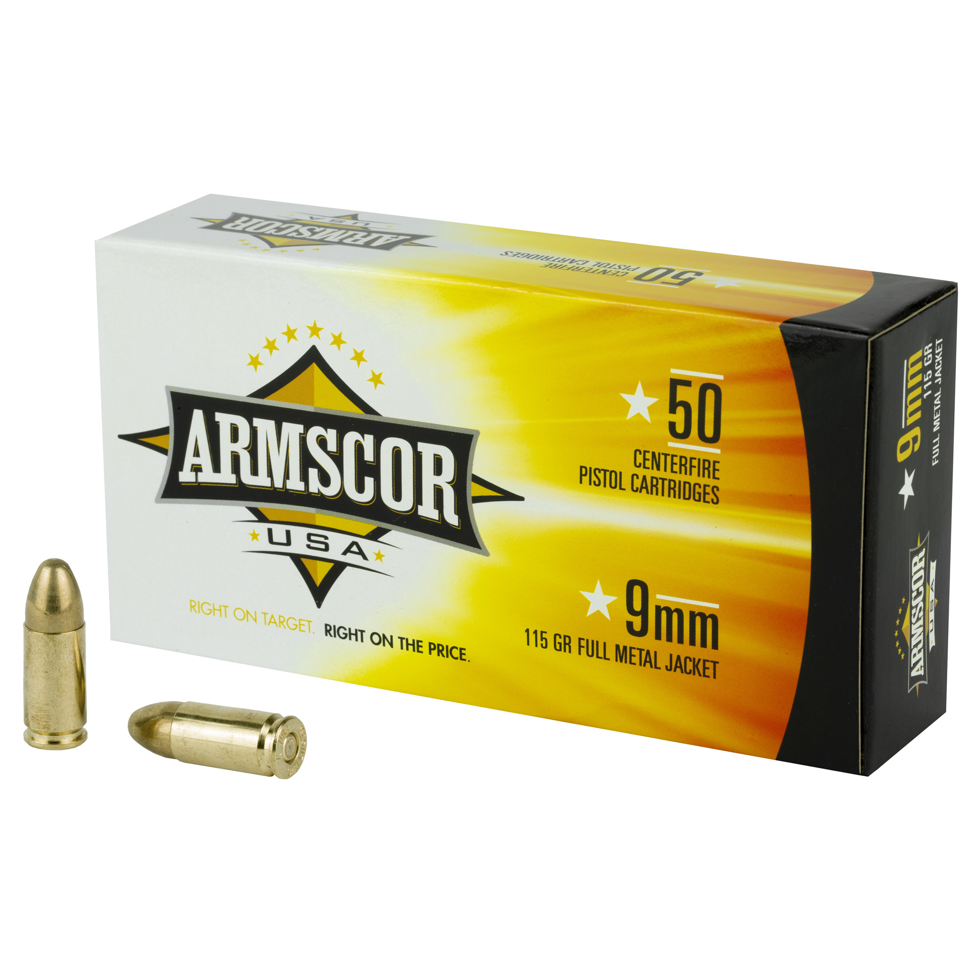Armscor 9mm 115 Grain FMJ 50/1000 bulk ammo product image