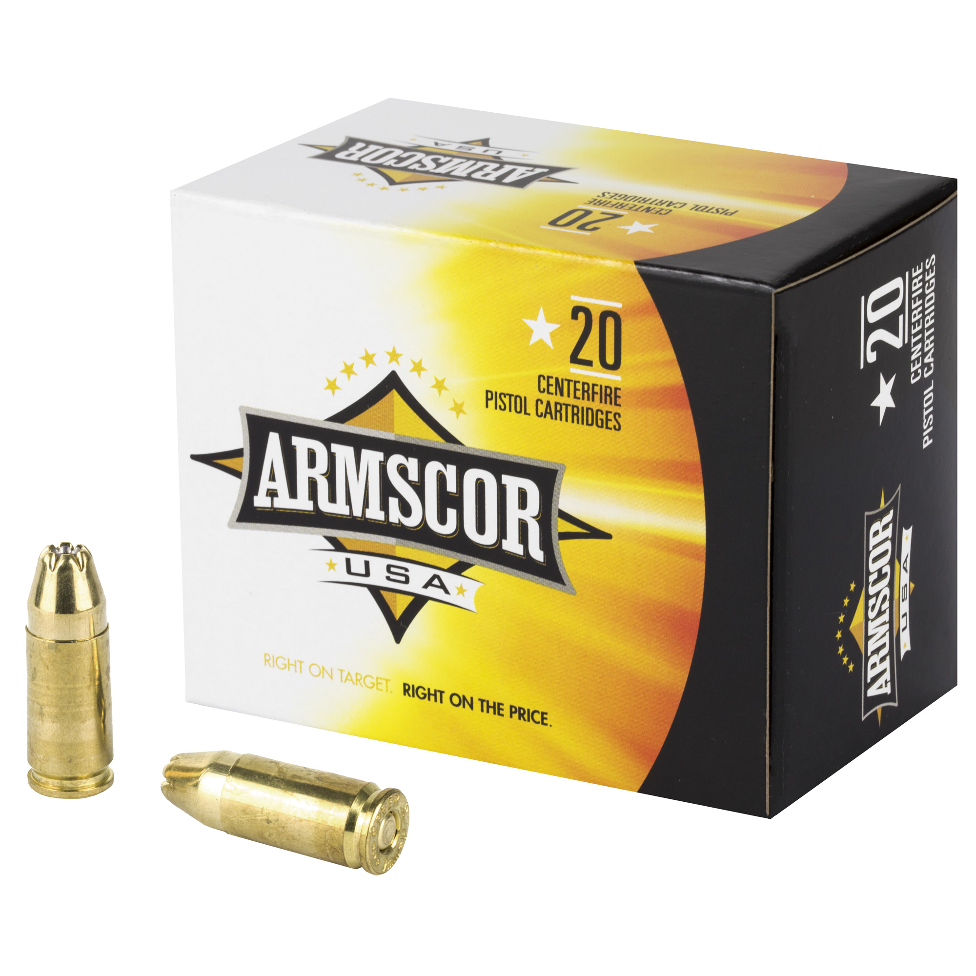 Armscor 9mm 124 Grain JHP 20/500 bulk ammo product image