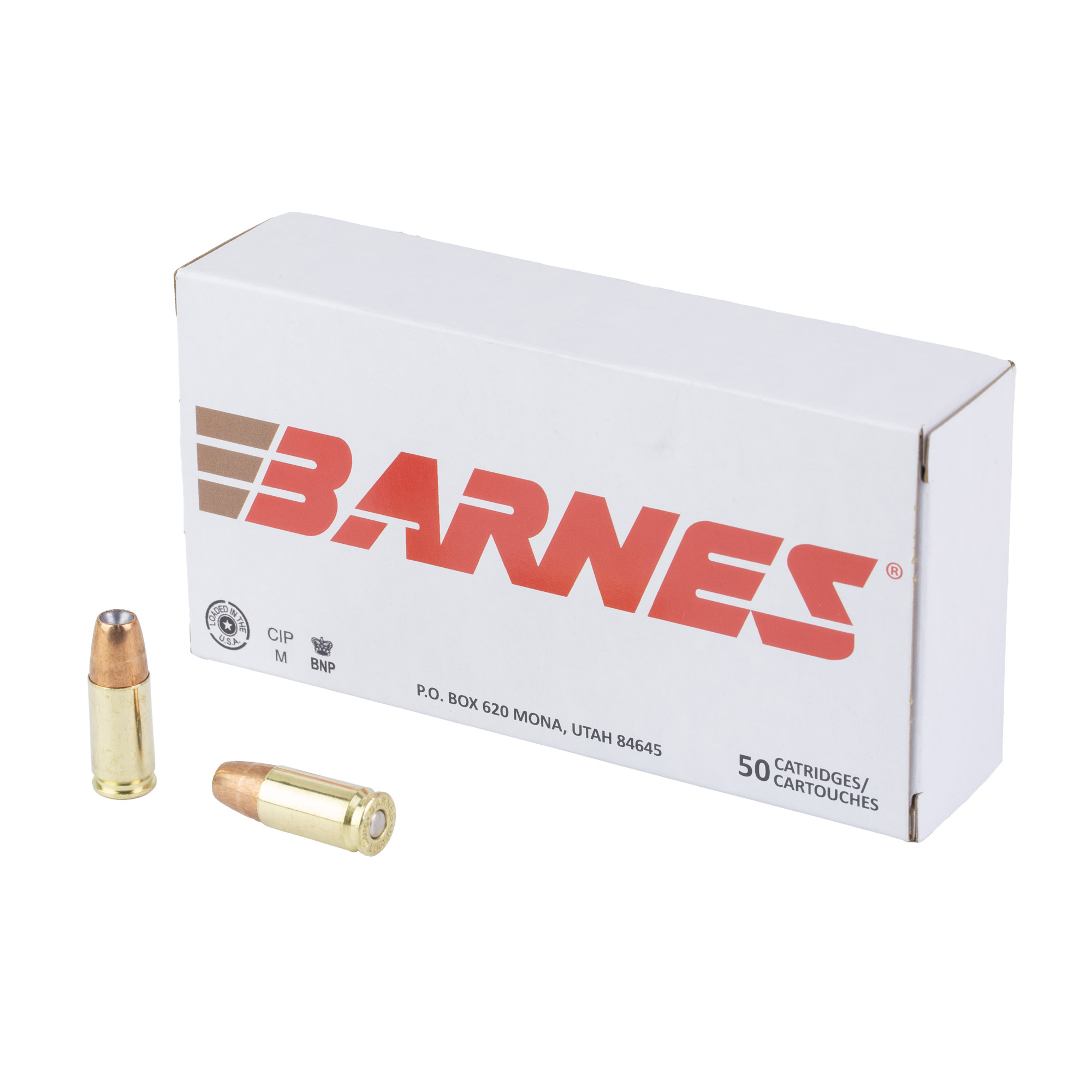 Barnes Defense 9mm 115 Grain 50/500 bulk ammo product image