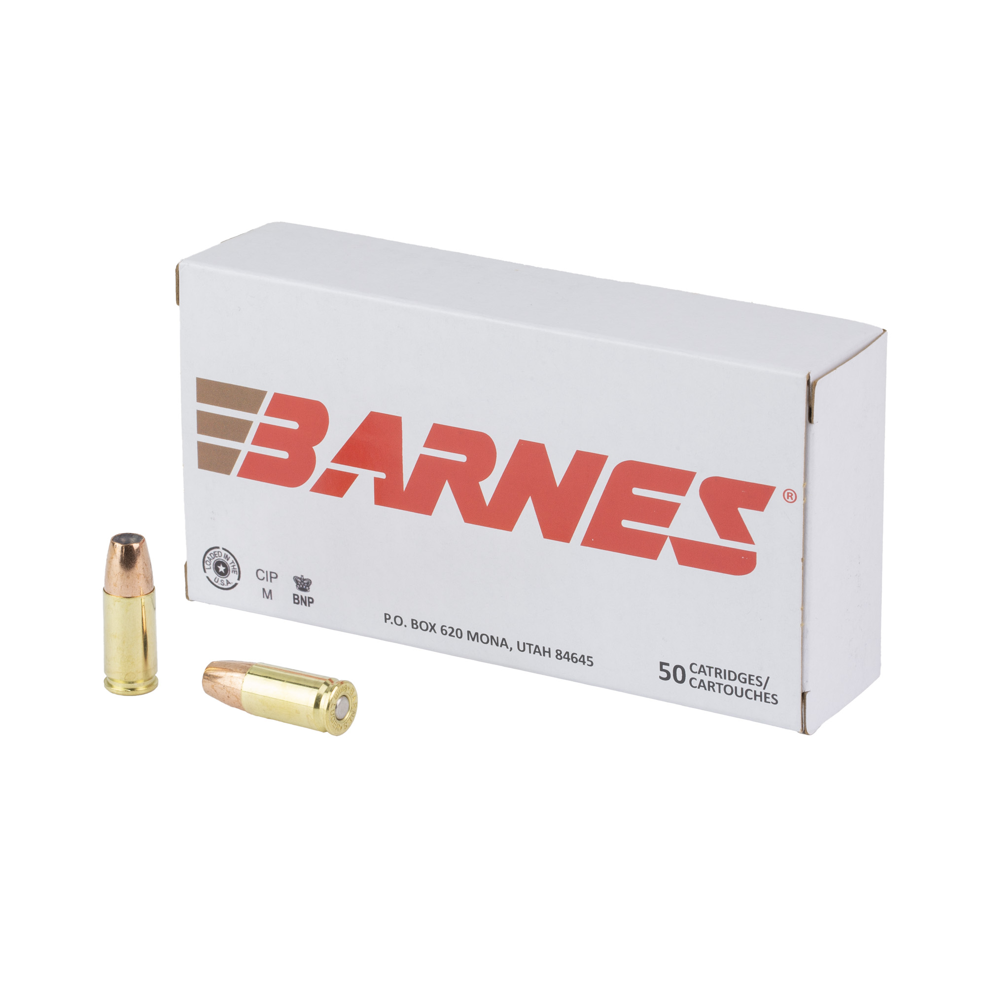 Barnes Defense 9mm 124 Grain 50/500 bulk ammo product image