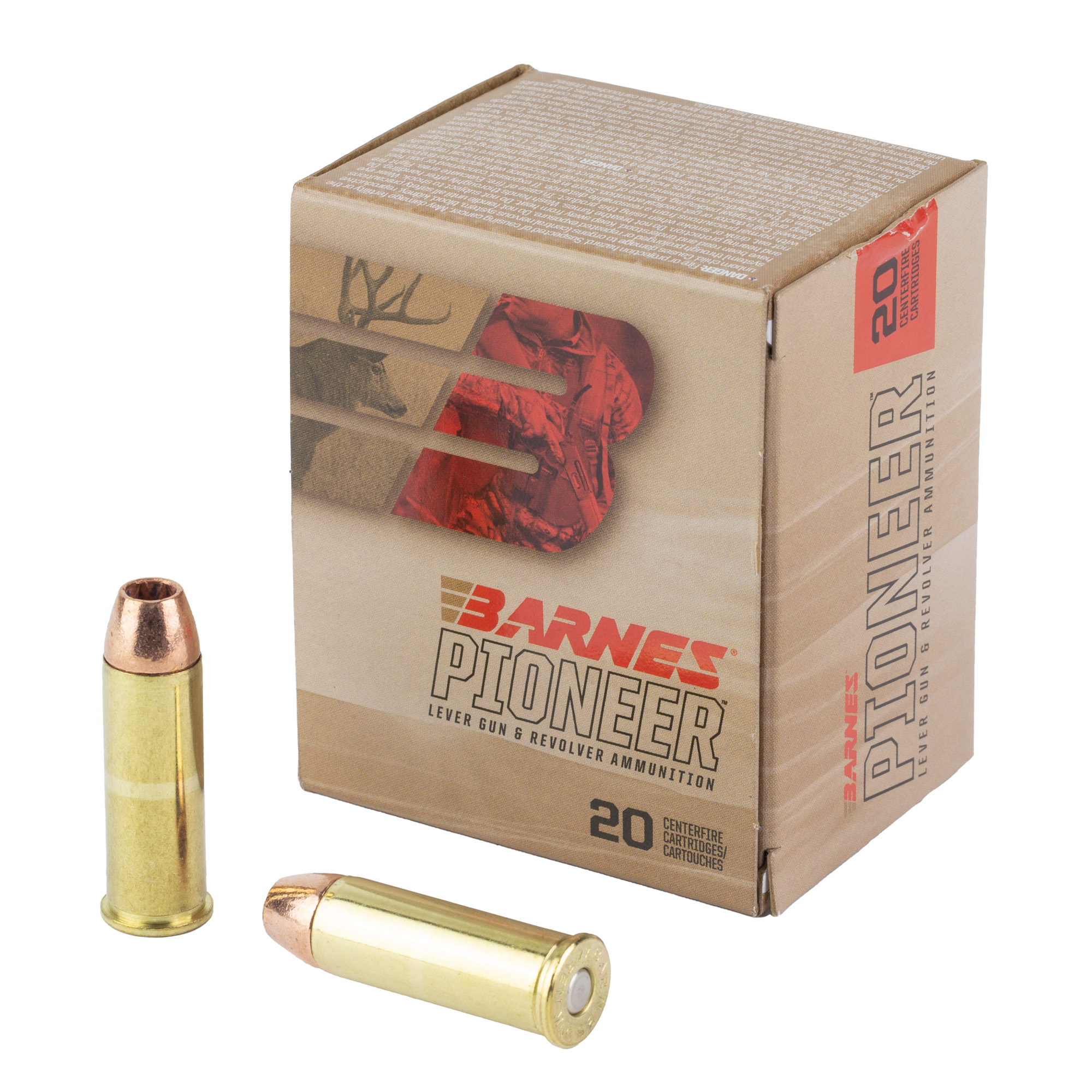 Barnes Pioner 44mag 225 Grain 20/200 bulk ammo product image