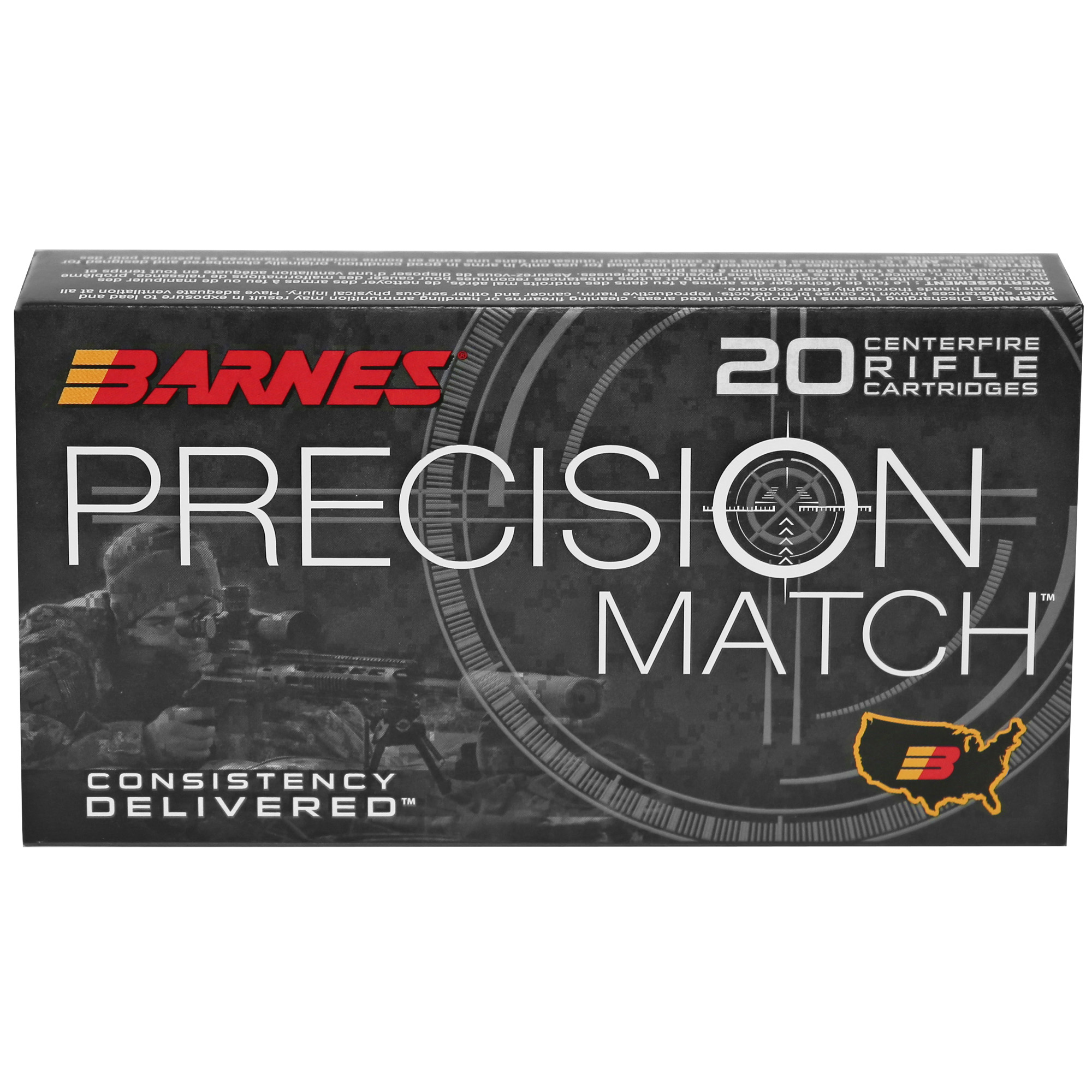 Barnes Prec Mth 6.5 PRC 145 Grain Mb OTM bulk ammo product image
