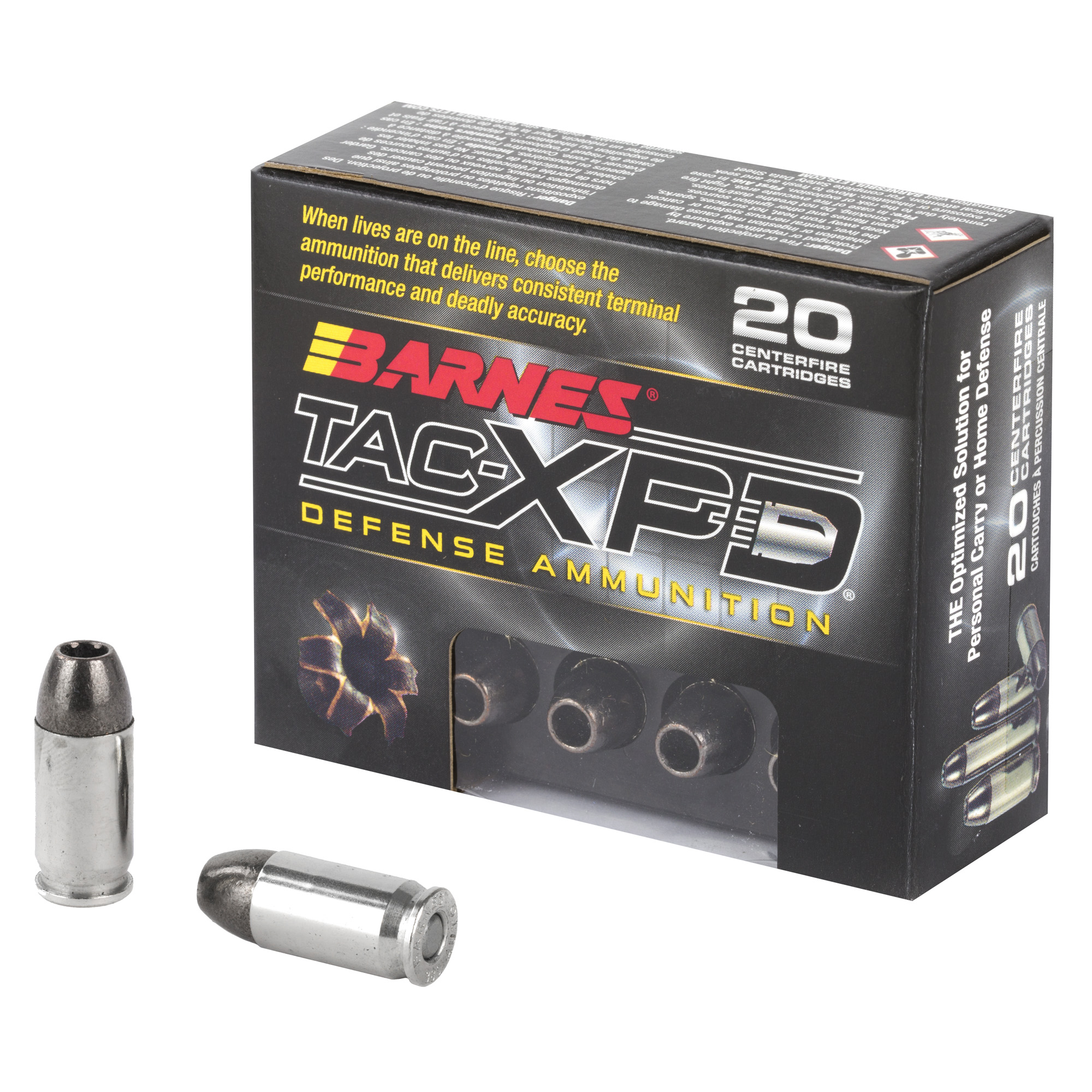 Barnes Tac-Xpd 380 ACP 80 Grain HP 20/200 bulk ammo product image