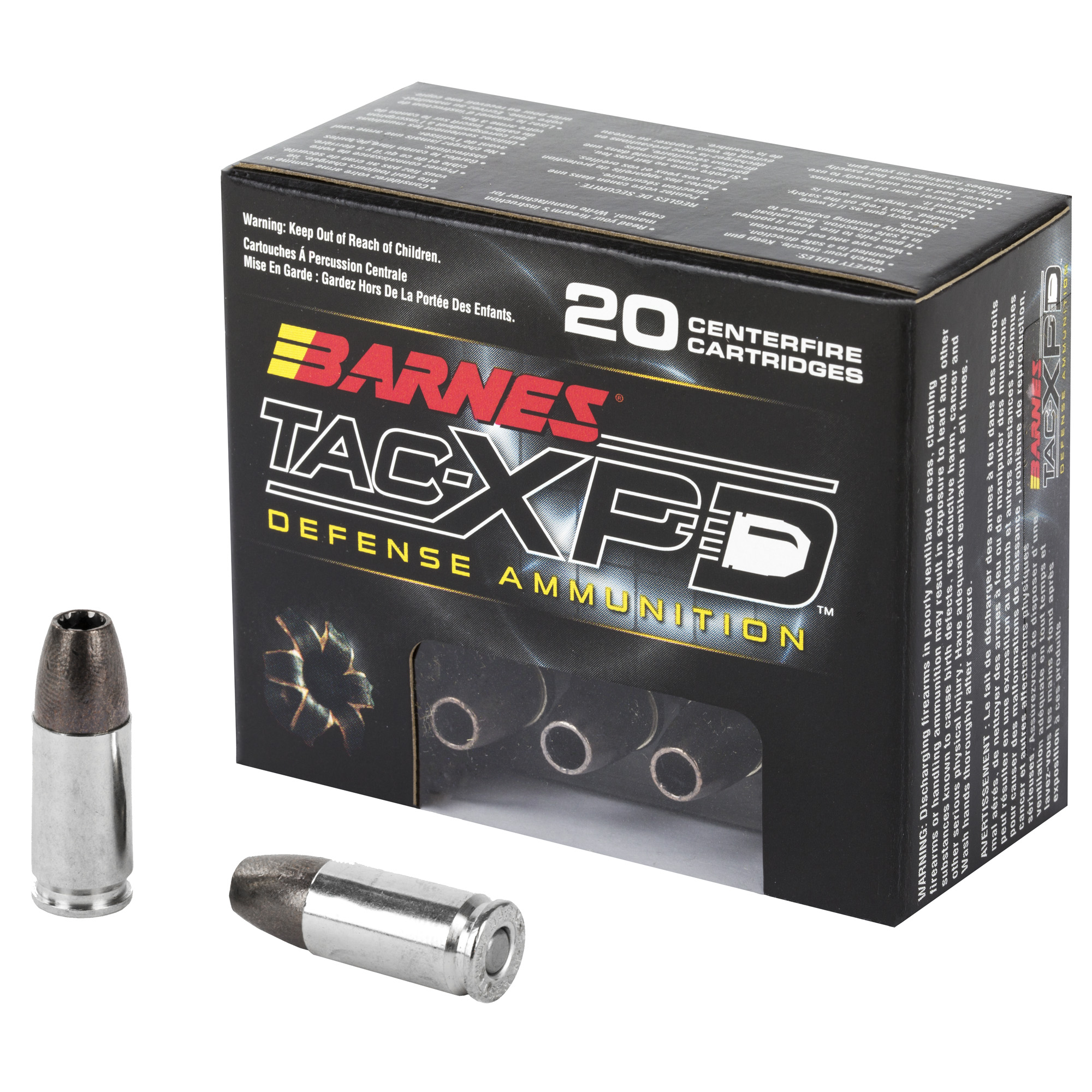 Barnes Tac-Xpd 9mm 115 Grain HP 20/200 bulk ammo product image
