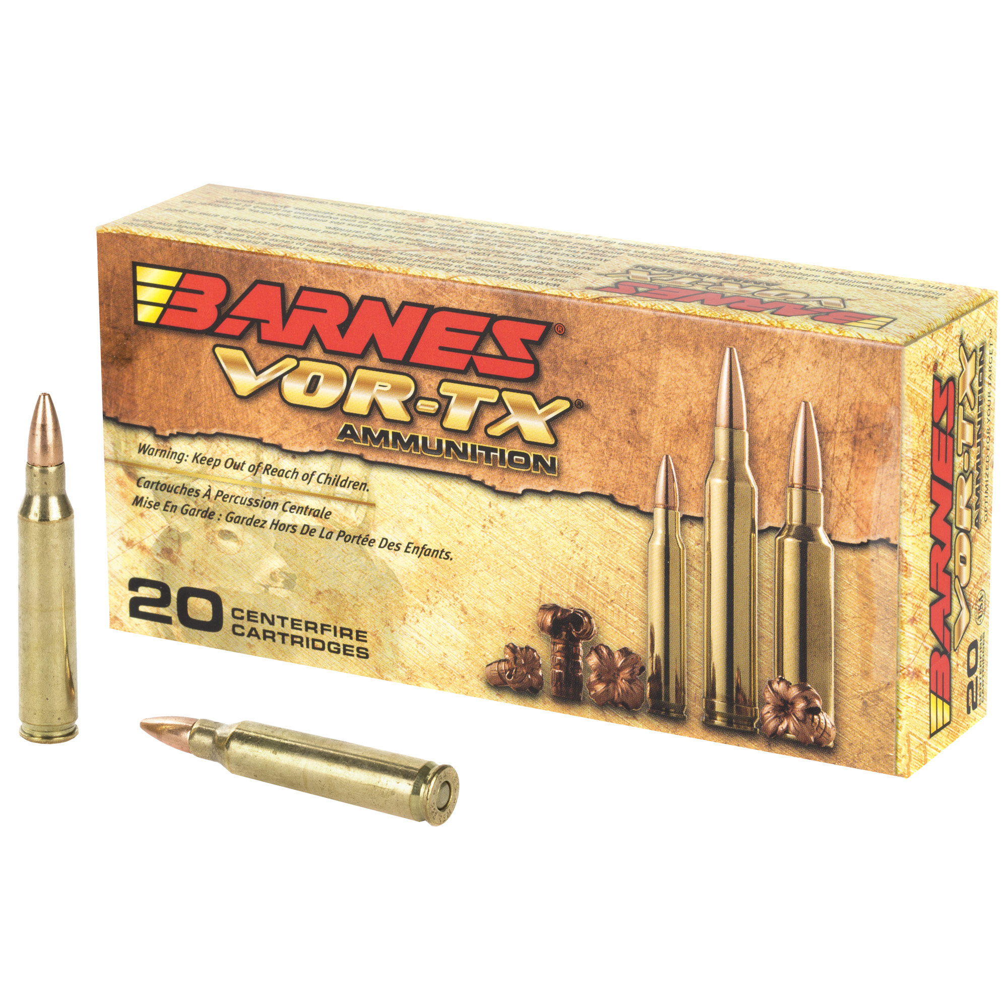 Barnes VOR-TX 223rem 55 Grain TSX FB 20 bulk ammo product image