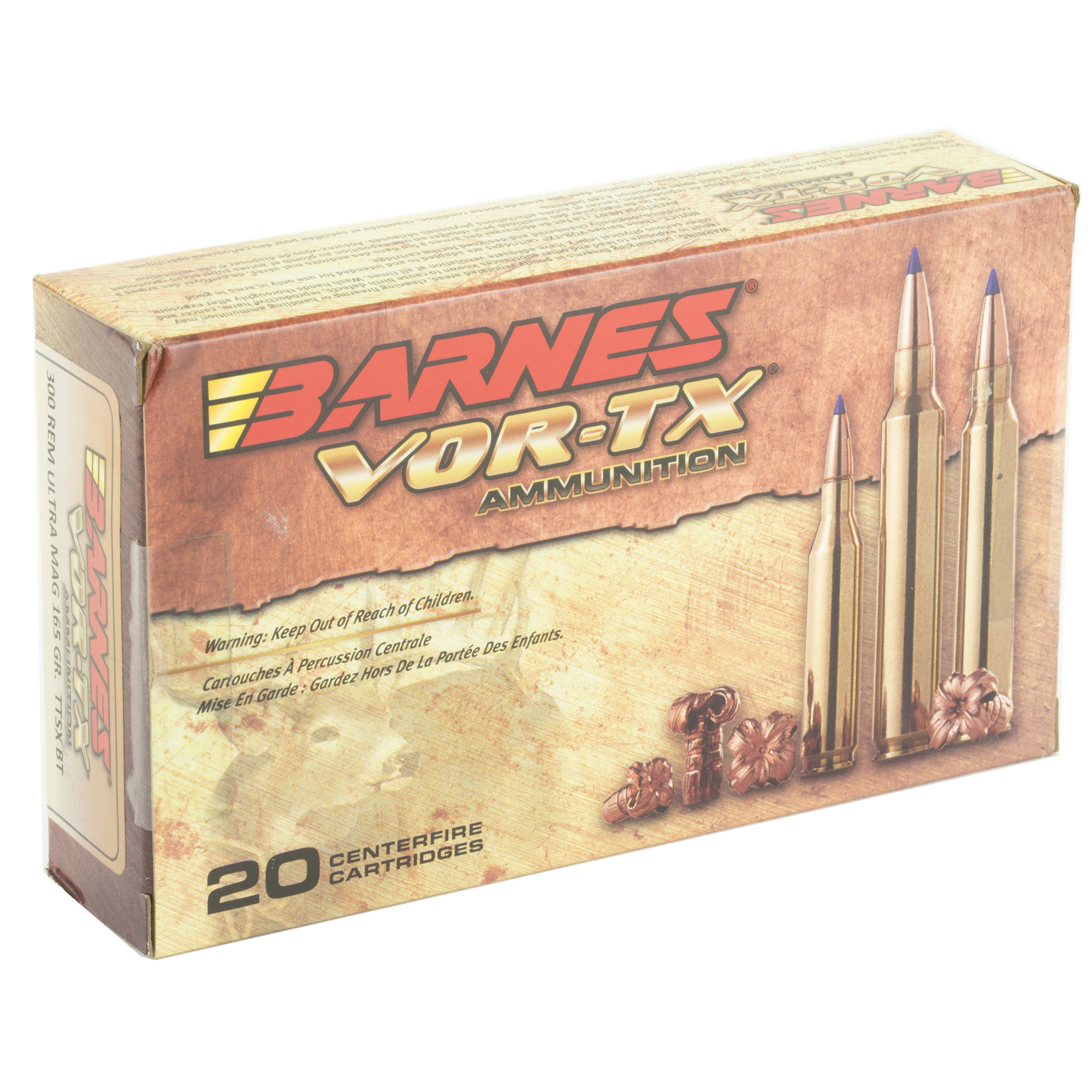 Barnes VOR-TX 300rum 165 Grain TTSX 20 bulk ammo product image