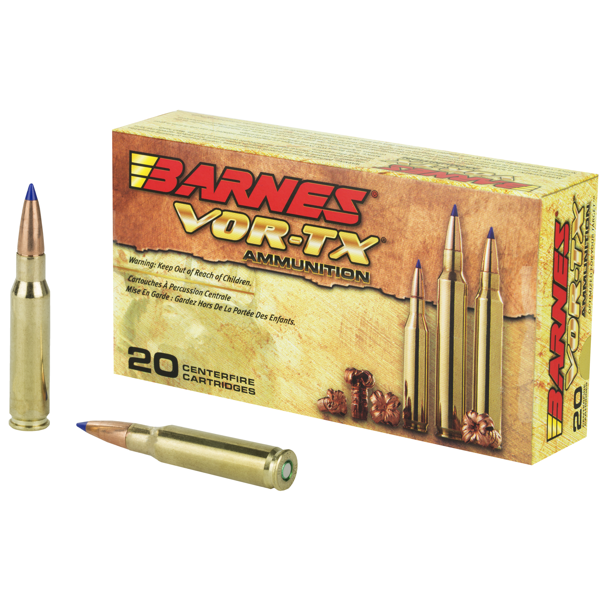 Barnes VOR-TX 308win 150 Grain TTSX 20/2 bulk ammo product image