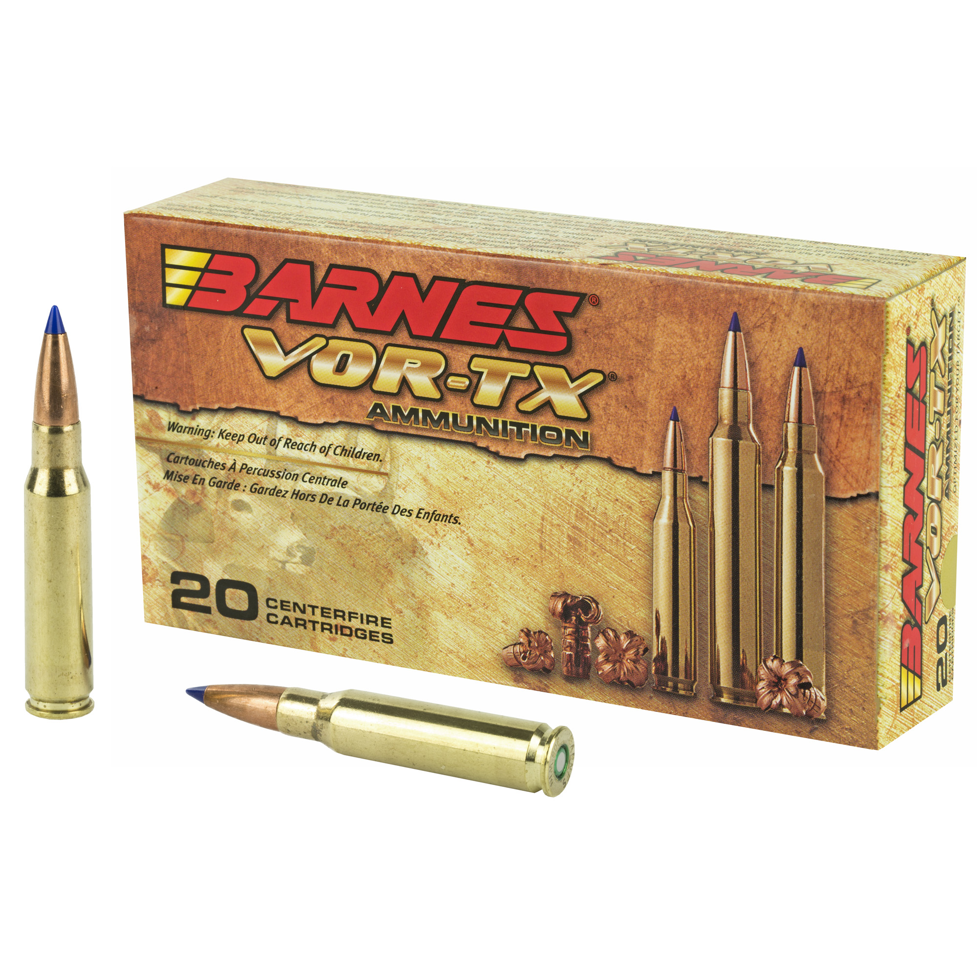Barnes VOR-TX 308win 168 Grain TTSX 20/2 bulk ammo product image
