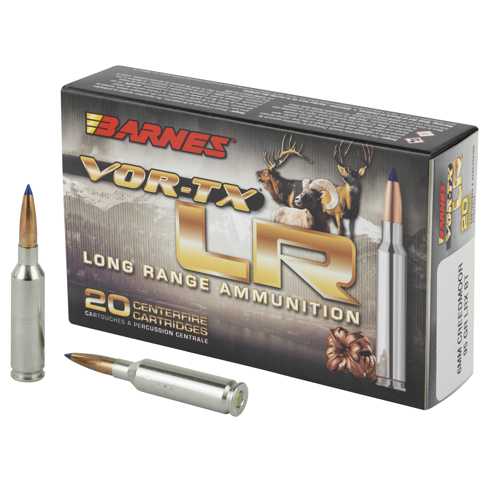 Barnes VOR-TX 6mm LR 95 Grain 20/200 bulk ammo product image