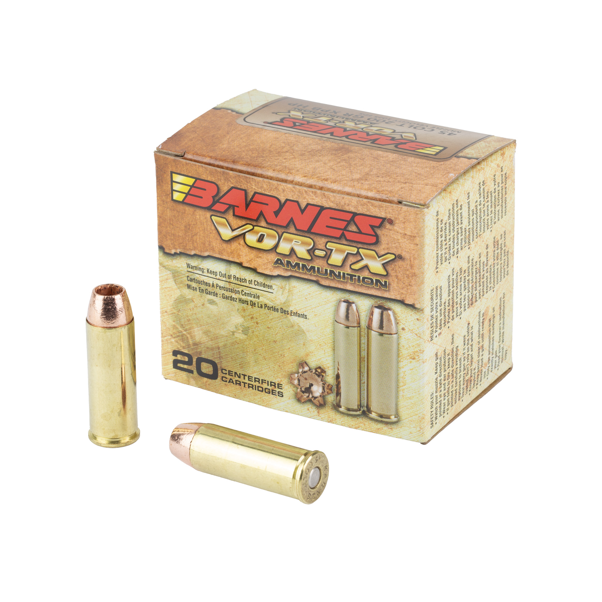 Barnes VOR-TX Hg 45clt 200 Grain 20/200 bulk ammo product image