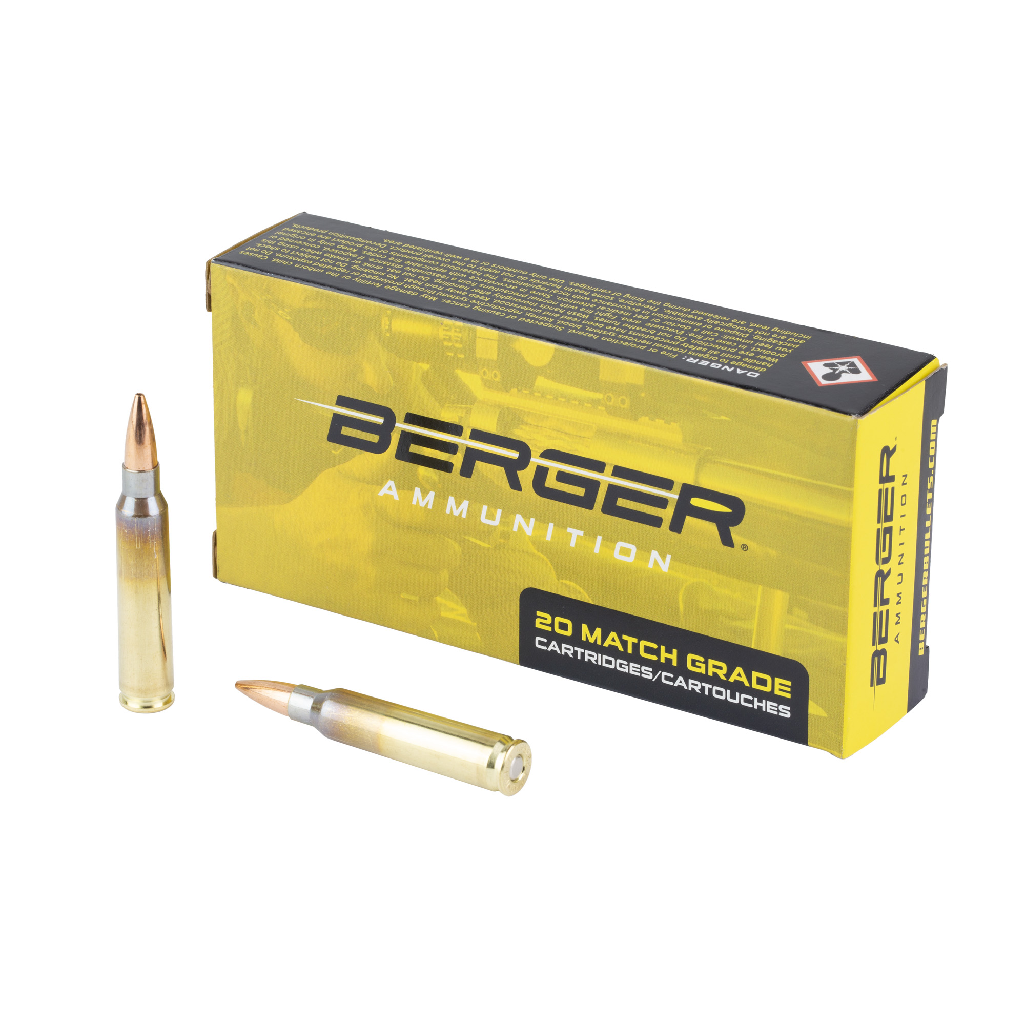 Berger .223rem 73 Grain BT 20/200 bulk ammo product image