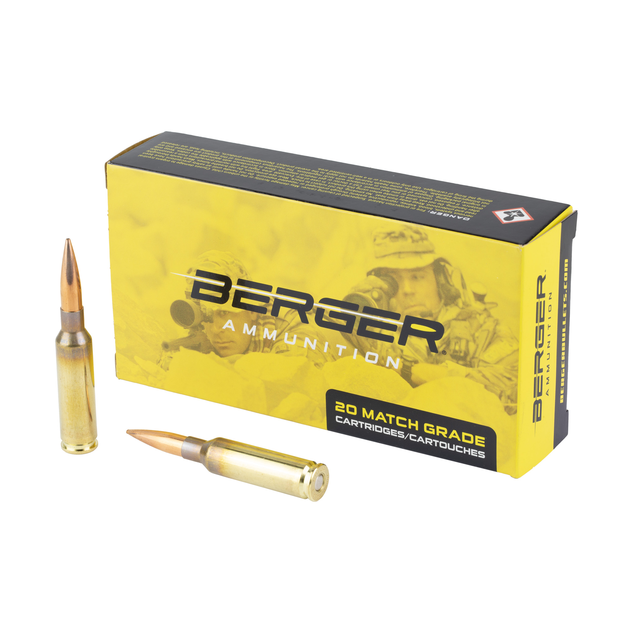 Berger Ar Hy 6.5cm 130 Grain OTM 20/200 bulk ammo product image