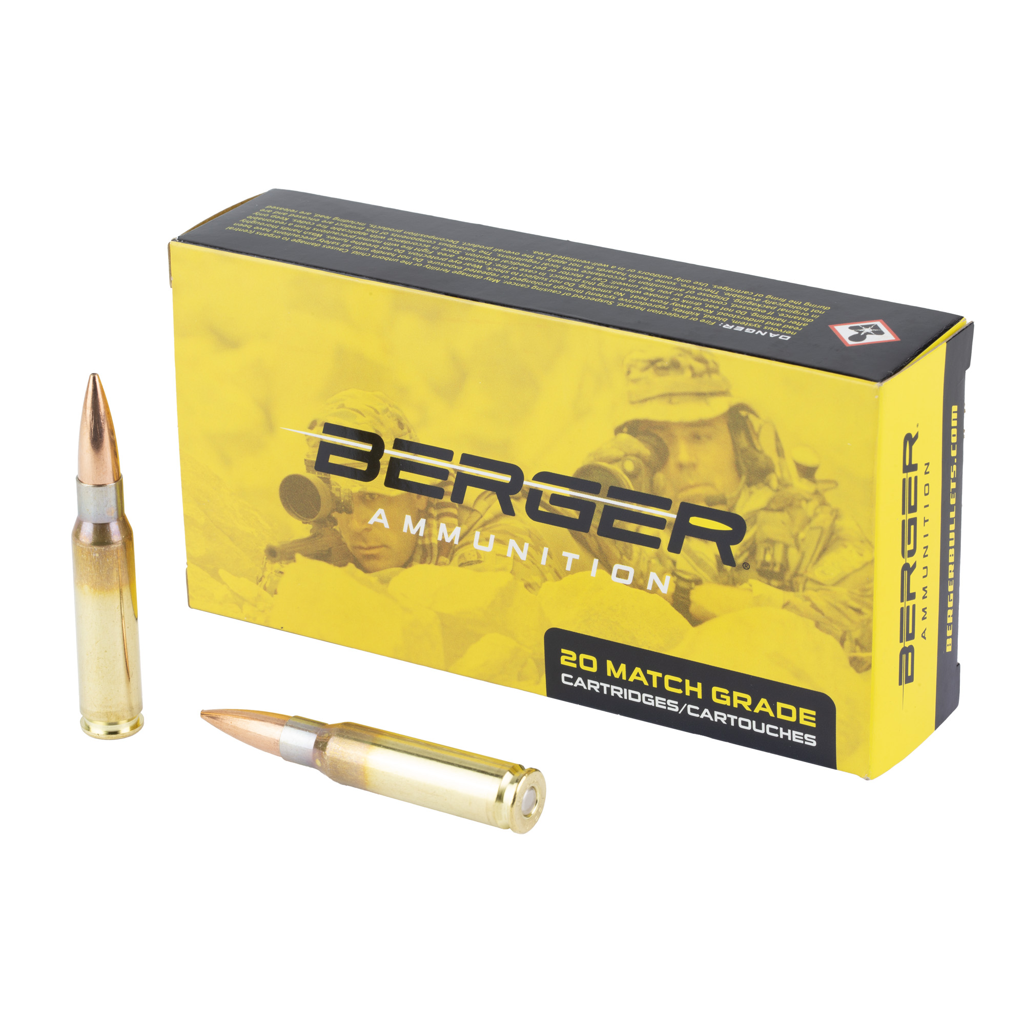 Berger Clas Hnt 308win 185 Grain 20/200 bulk ammo product image