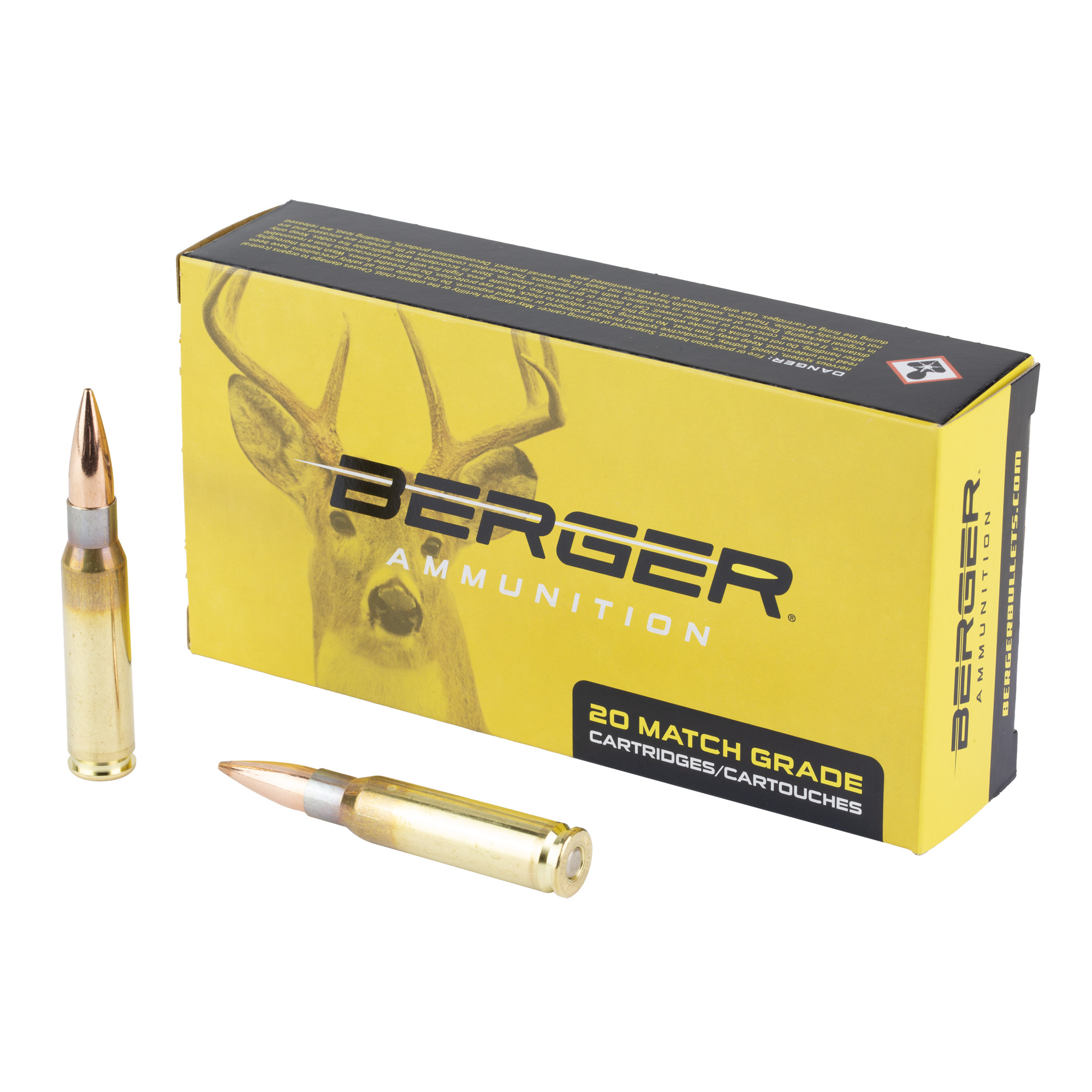 Berger Clasc Hnt 308win 168 Grain 20/200 bulk ammo product image