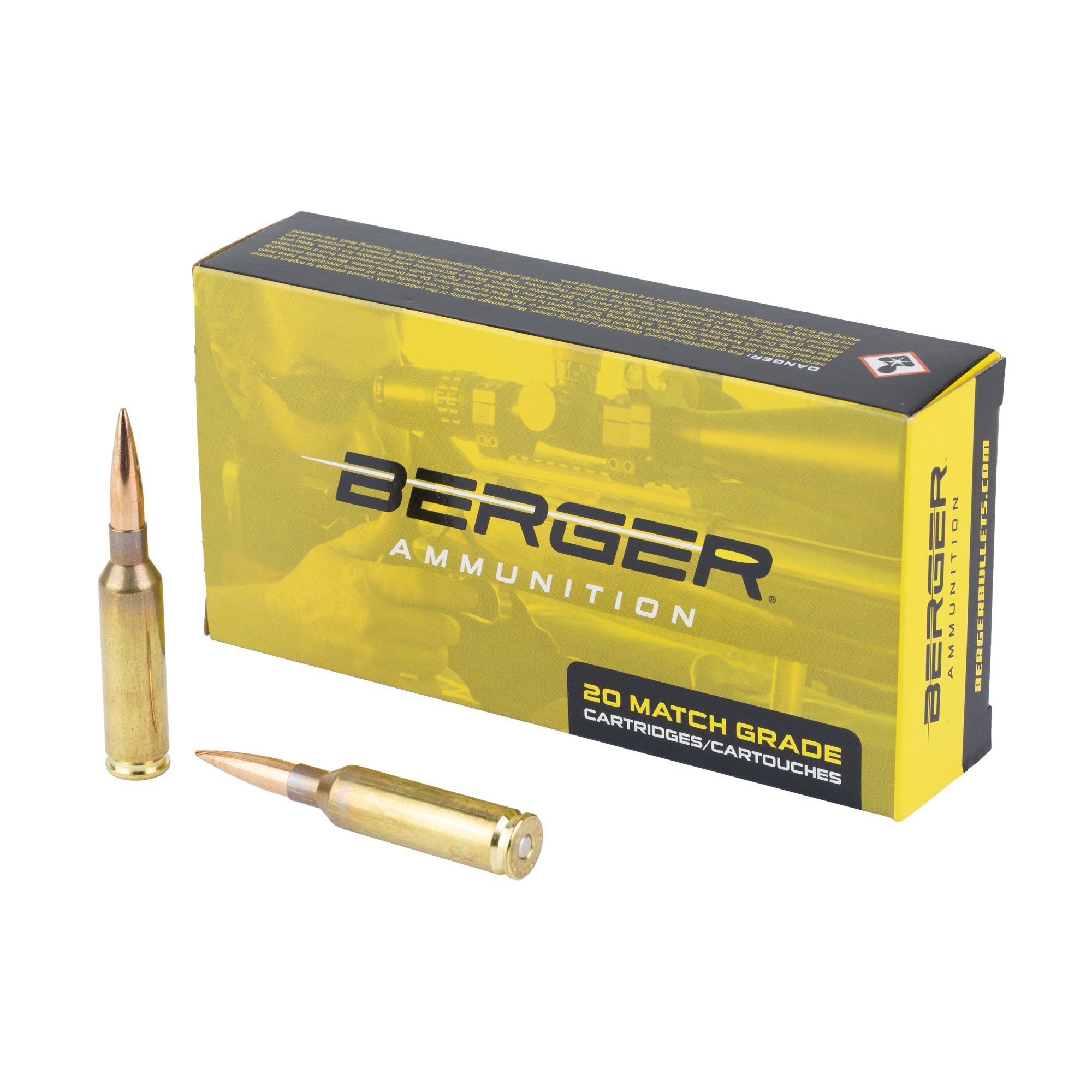 Berger Lrht 6mm Cm 109 Grain 20/200 bulk ammo product image