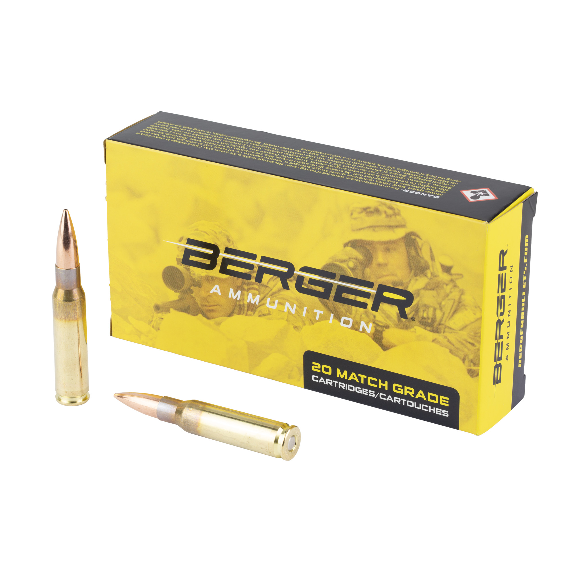 Berger Match 308win 175 Grain OTM 20/200 bulk ammo product image