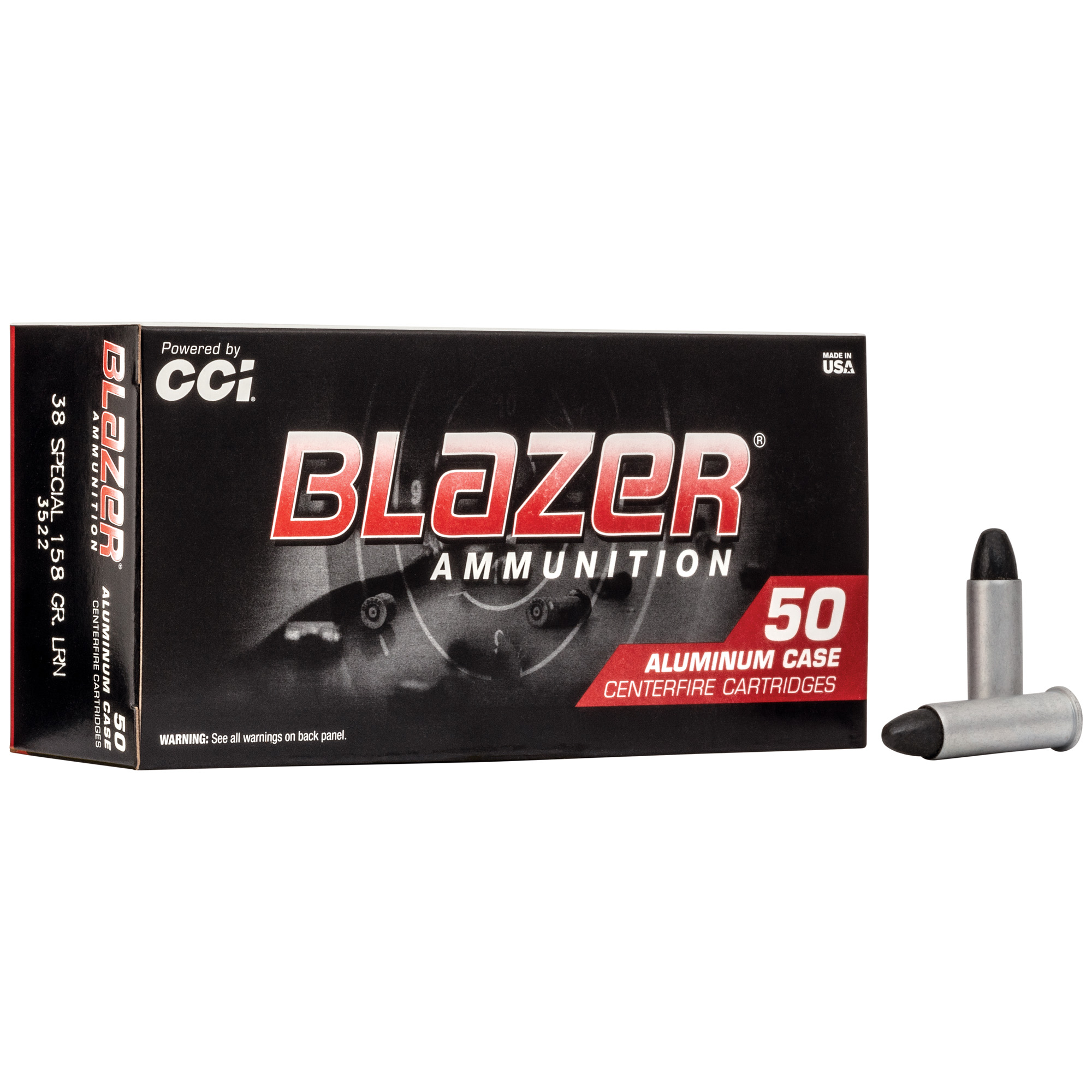Blazer 38spl 158 Grain LRN 50/1000 bulk ammo product image