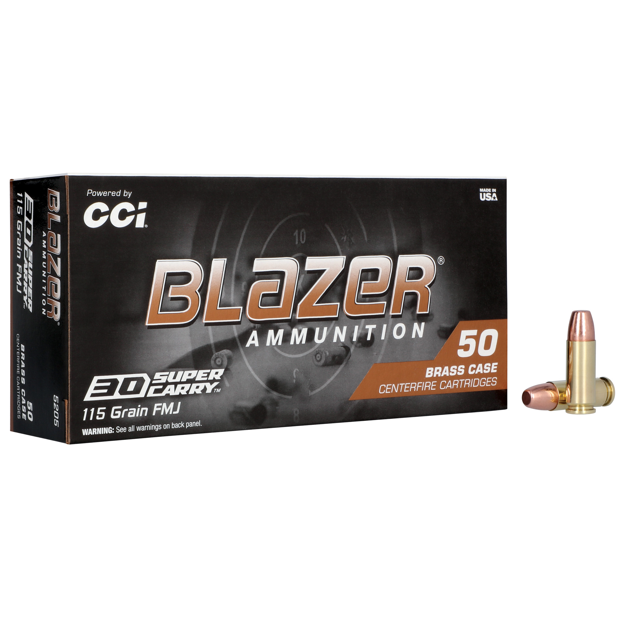 Blazer Brass 30sc 115 Grain FMJ 50/1000 bulk ammo product image