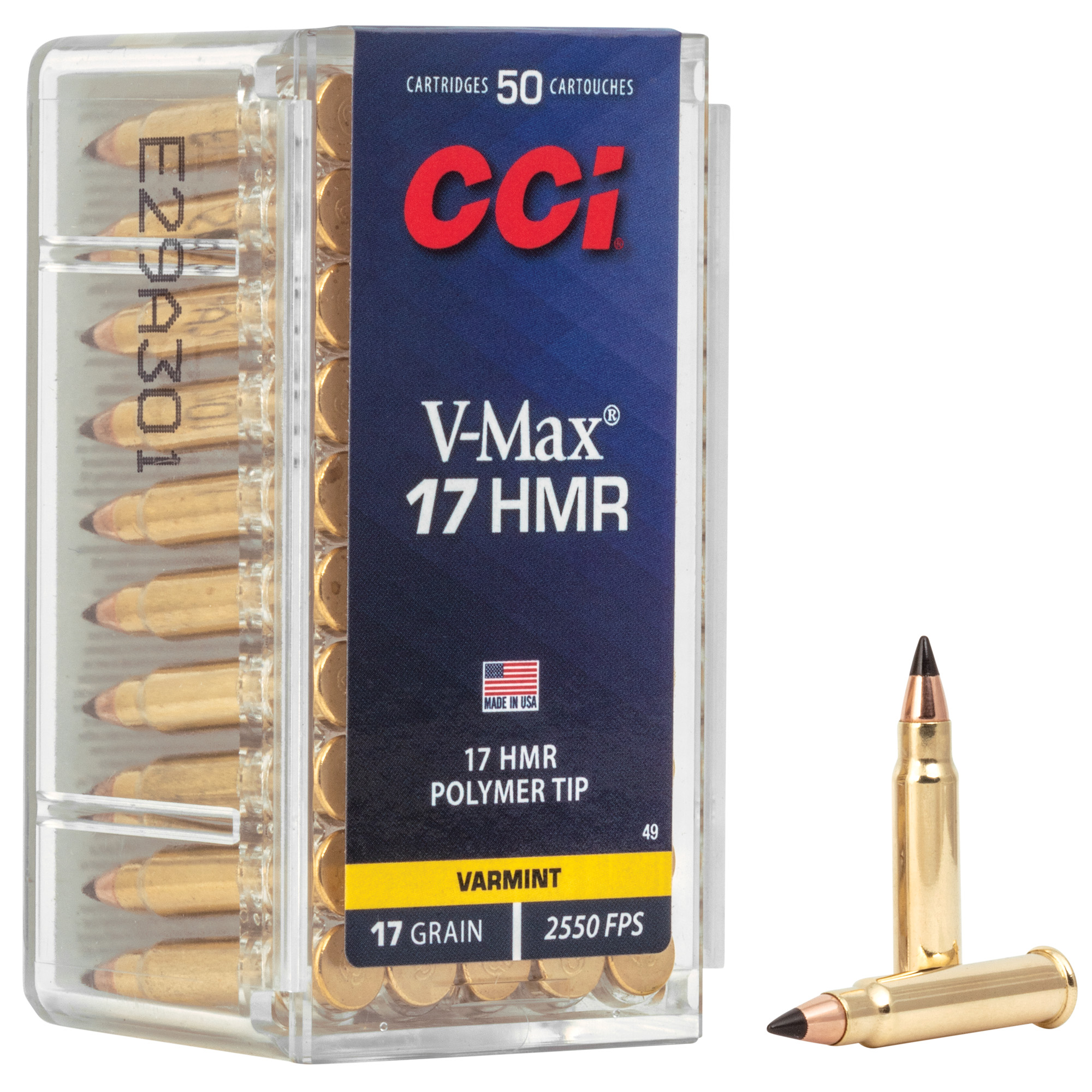 CCI 17 HMR 17 Grain V-MAX 50/2000 bulk ammo product image