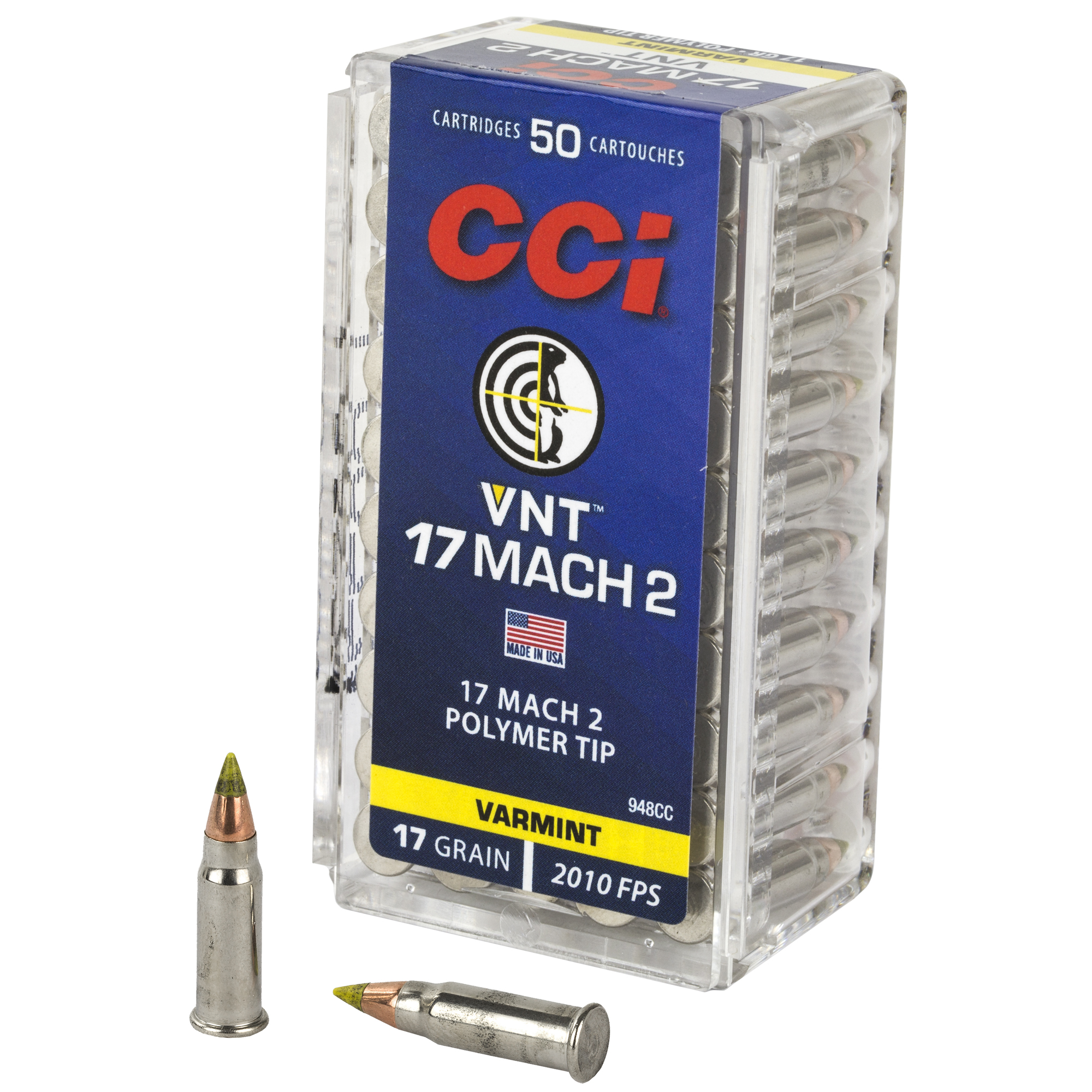 CCI 17 Mach 2 17 Grain Vrmnt Tip 50/5000 bulk ammo product image