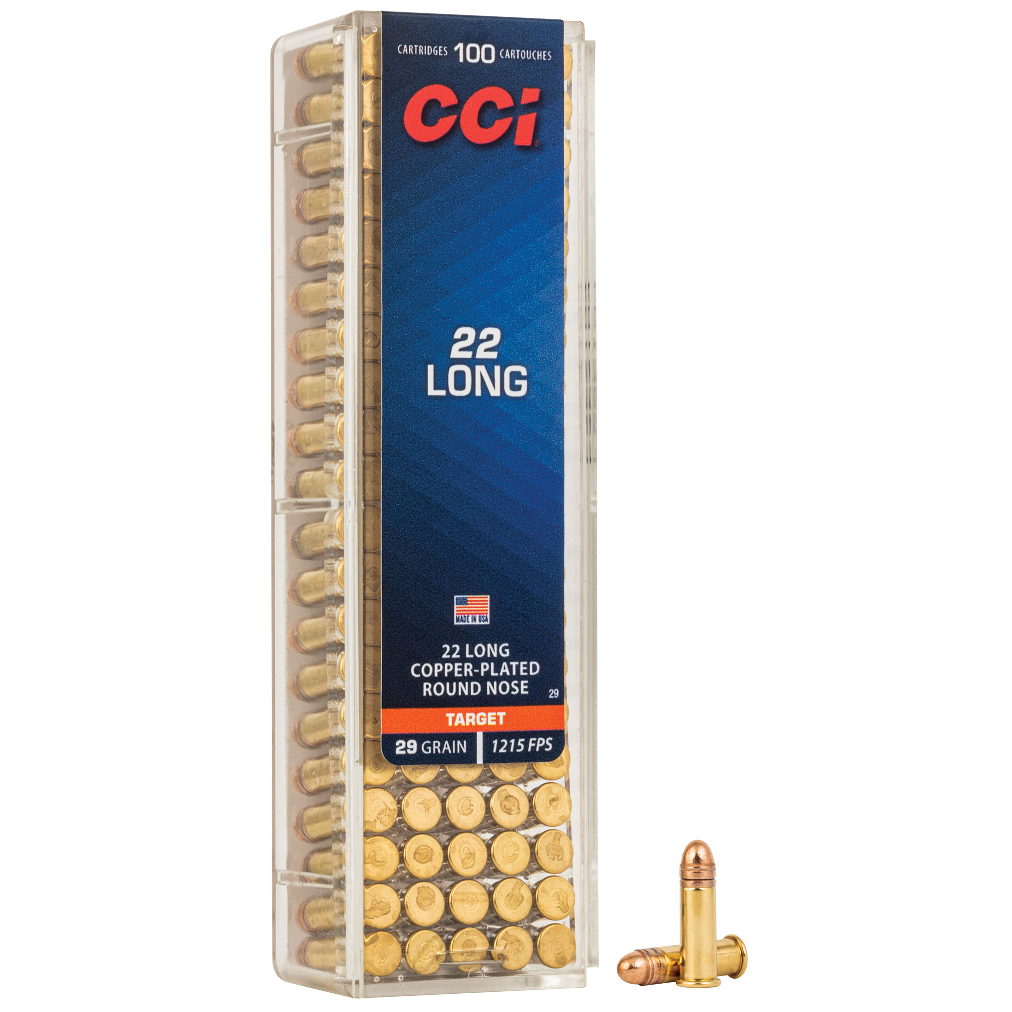 CCI 22 Long Cprn 100/5000 bulk ammo product image