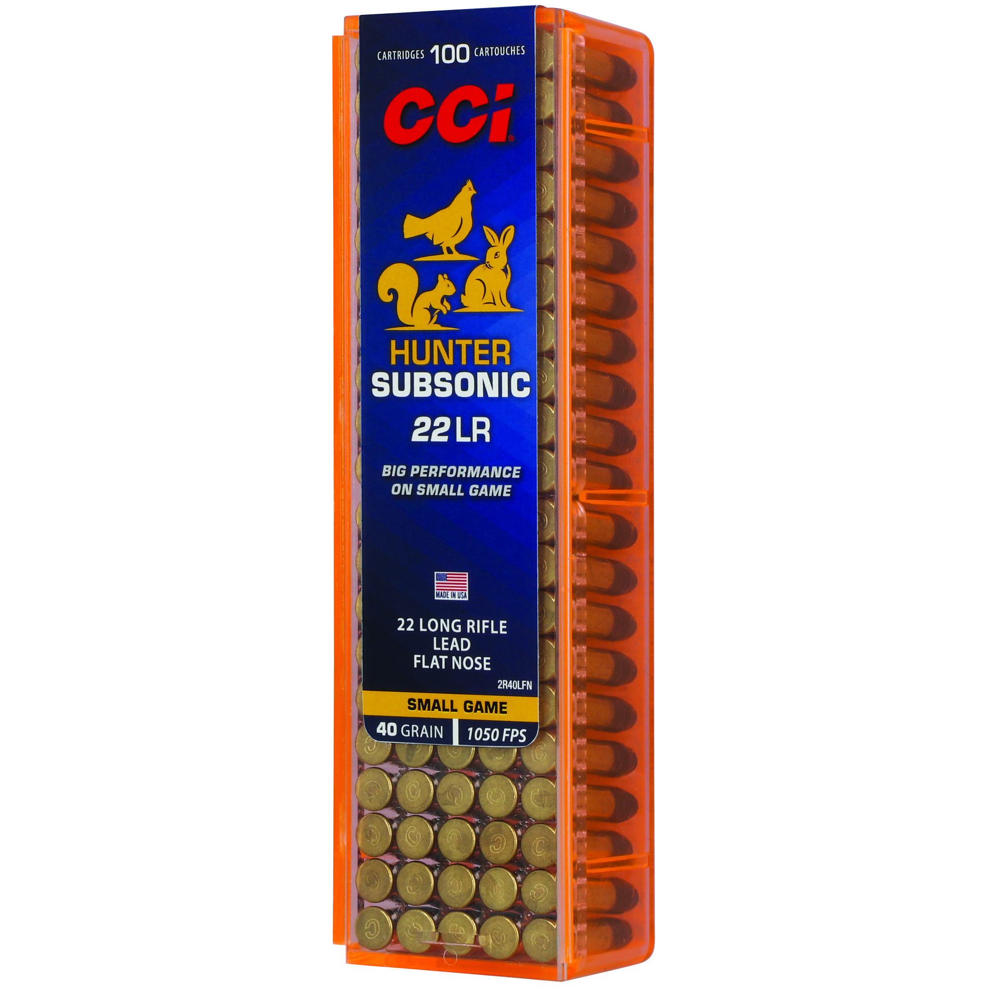 CCI 22 LR 40 Grain Subsonic Sgb 100/5000 bulk ammo product image