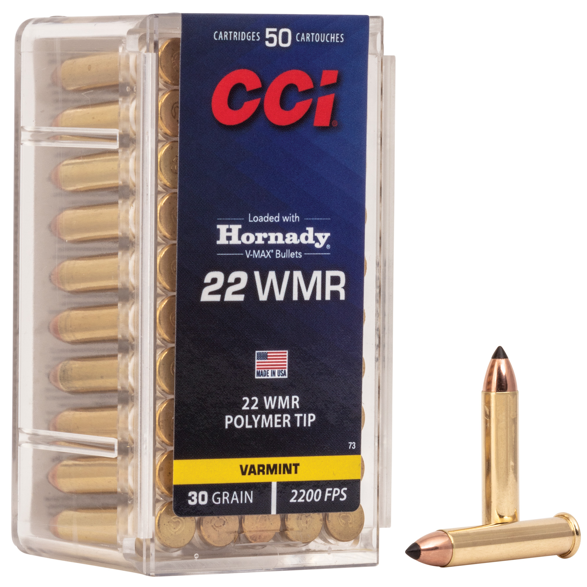 CCI 22 WMR 30 Grain V-MAX 50/2000 bulk ammo product image