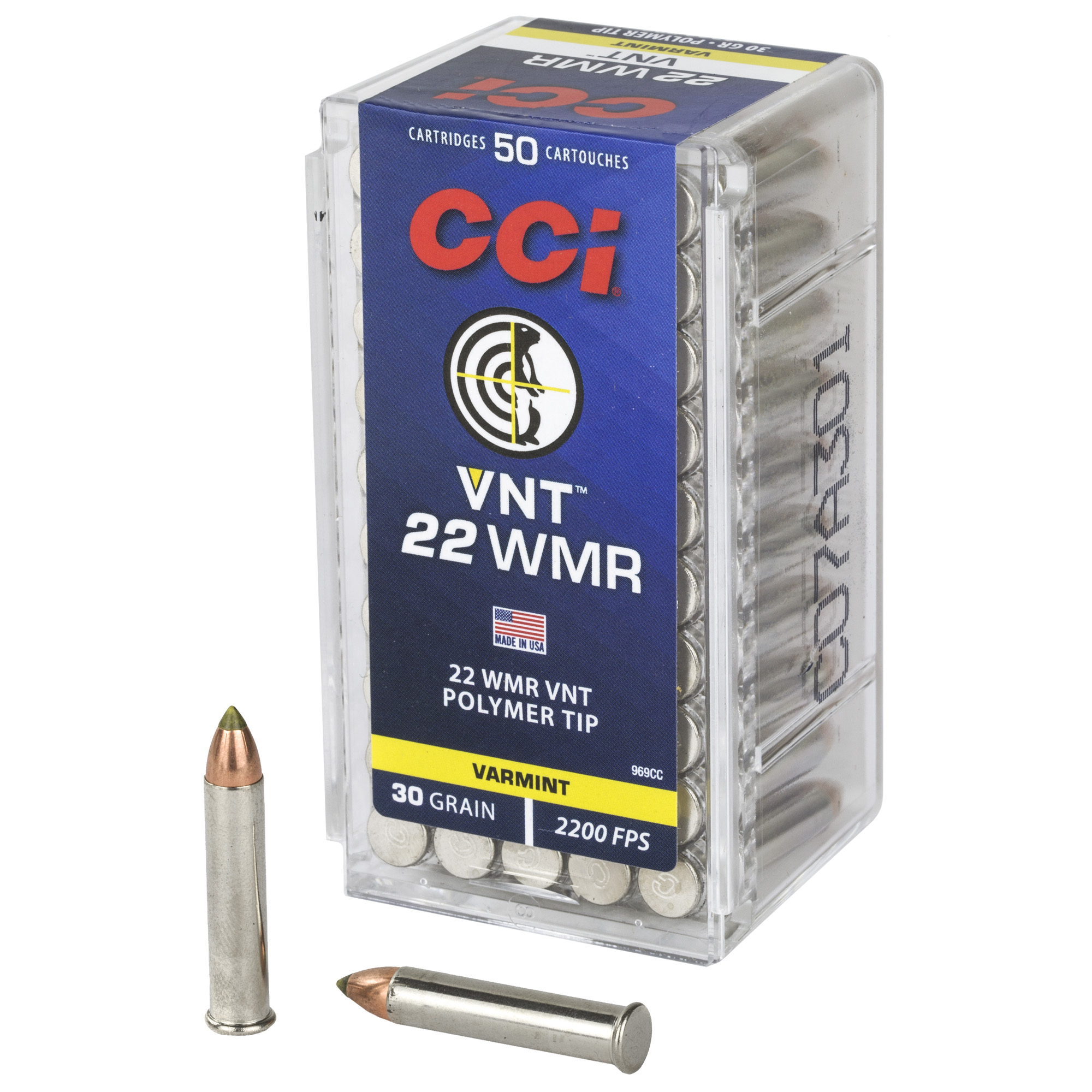 CCI 22 WMR 30 Grain Varmint Tip 50/2000 bulk ammo product image