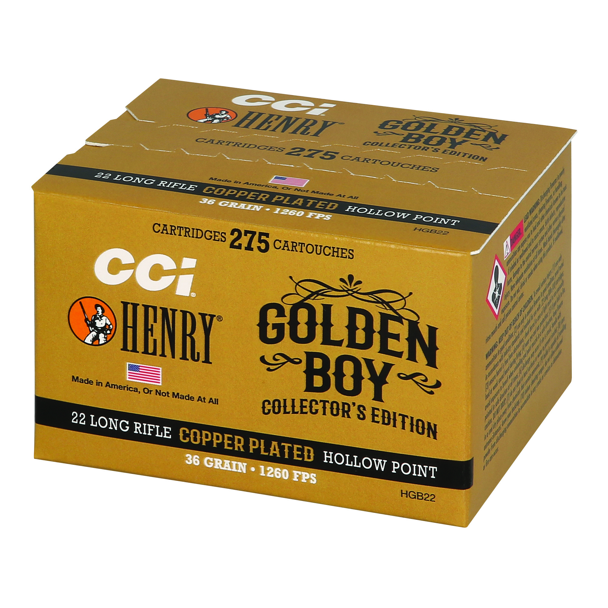 CCI Henry Gb Edition 22 LR 36 Grain Cphp bulk ammo product image