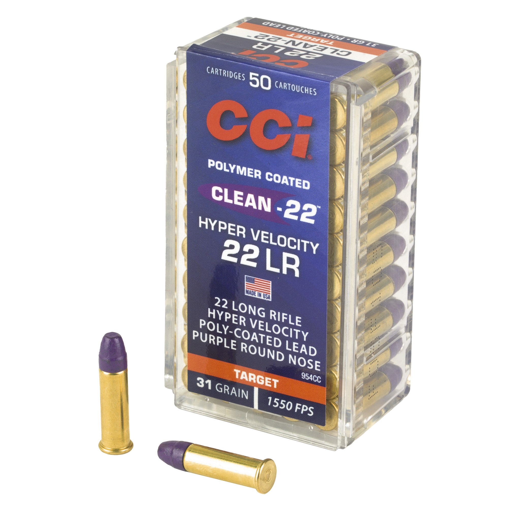 CCI Hypr Vlcty 22 LR 31 Grain Ln 50/5000 bulk ammo product image