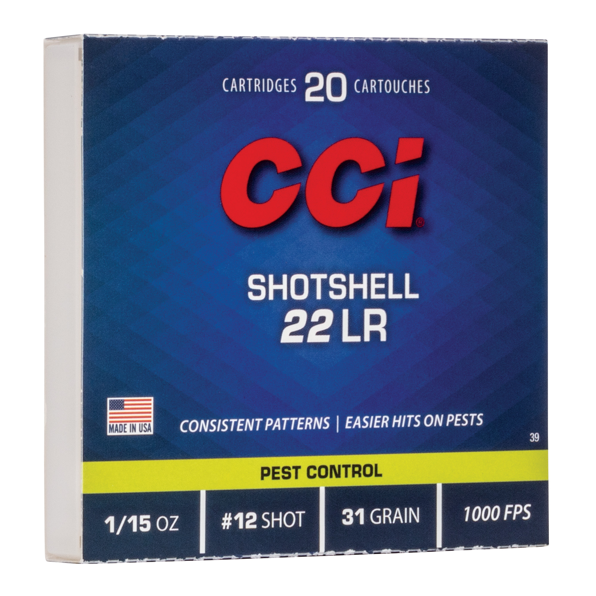 CCI P22ss 22 LR Shotshell 20/2000 bulk ammo product image