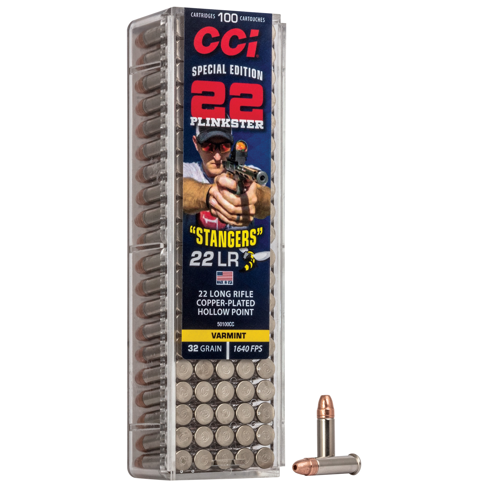 CCI “stangers” 22 LR 32 Grain Cphp 100 Count bulk ammo product image