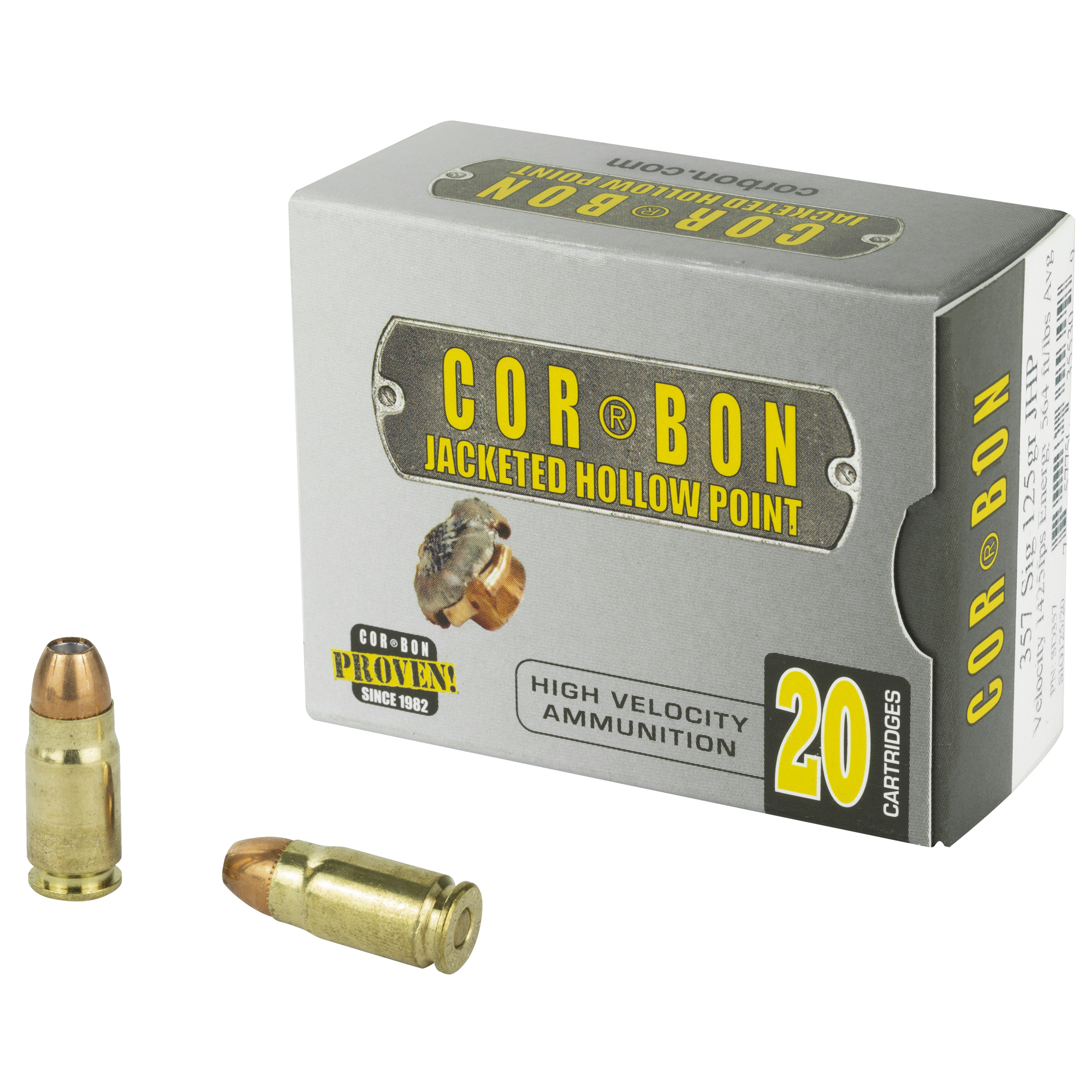 Corbon 357sig 125 Grain JHP 20/500 bulk ammo product image