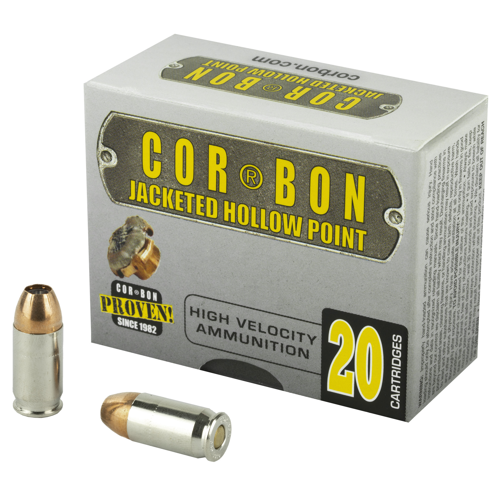 Corbon 380 ACP 90 Grain JHP 20/500 bulk ammo product image
