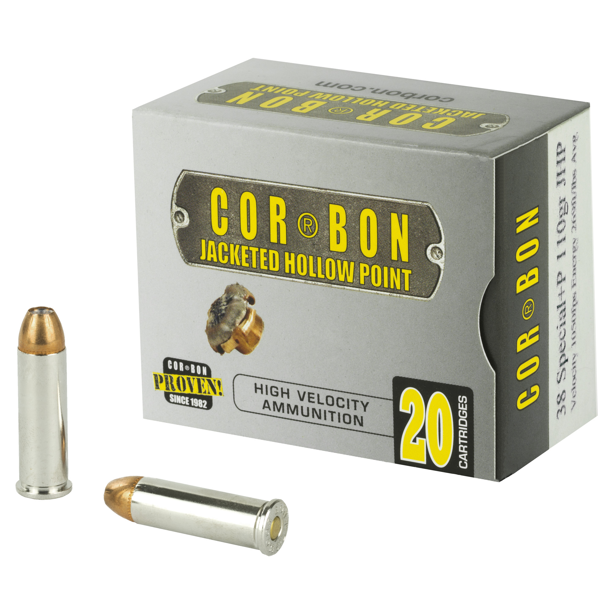 Corbon 38spl+p 110 Grain JHP 20/500 bulk ammo product image